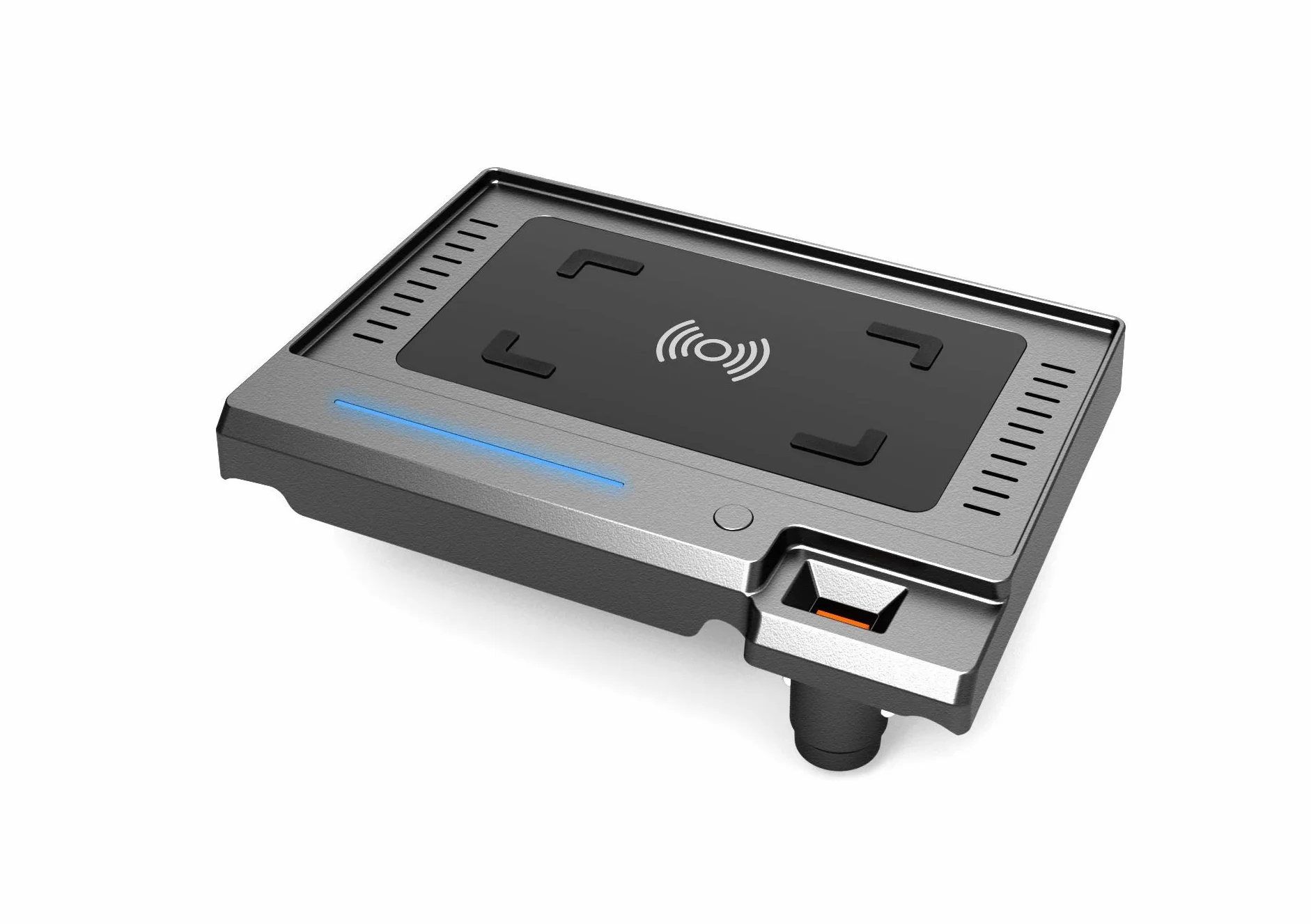 Ładowarka bezprzewodowa QI do samochodów BMW, seria 5 Akcesoria Modyfikacja wnętrza 15 W Szybka płytka ładująca telefon 2018 2019 2020 Panel ładowania samochodu Uchwyt na telefon(Three Coil 10