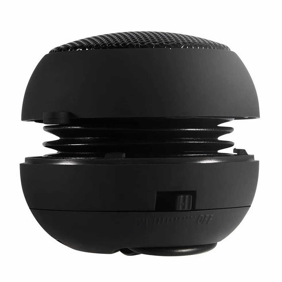 VBESTLIFE Mini głośnik przenośny hamburger akumulator uniwersalny przewodowy USB czarny