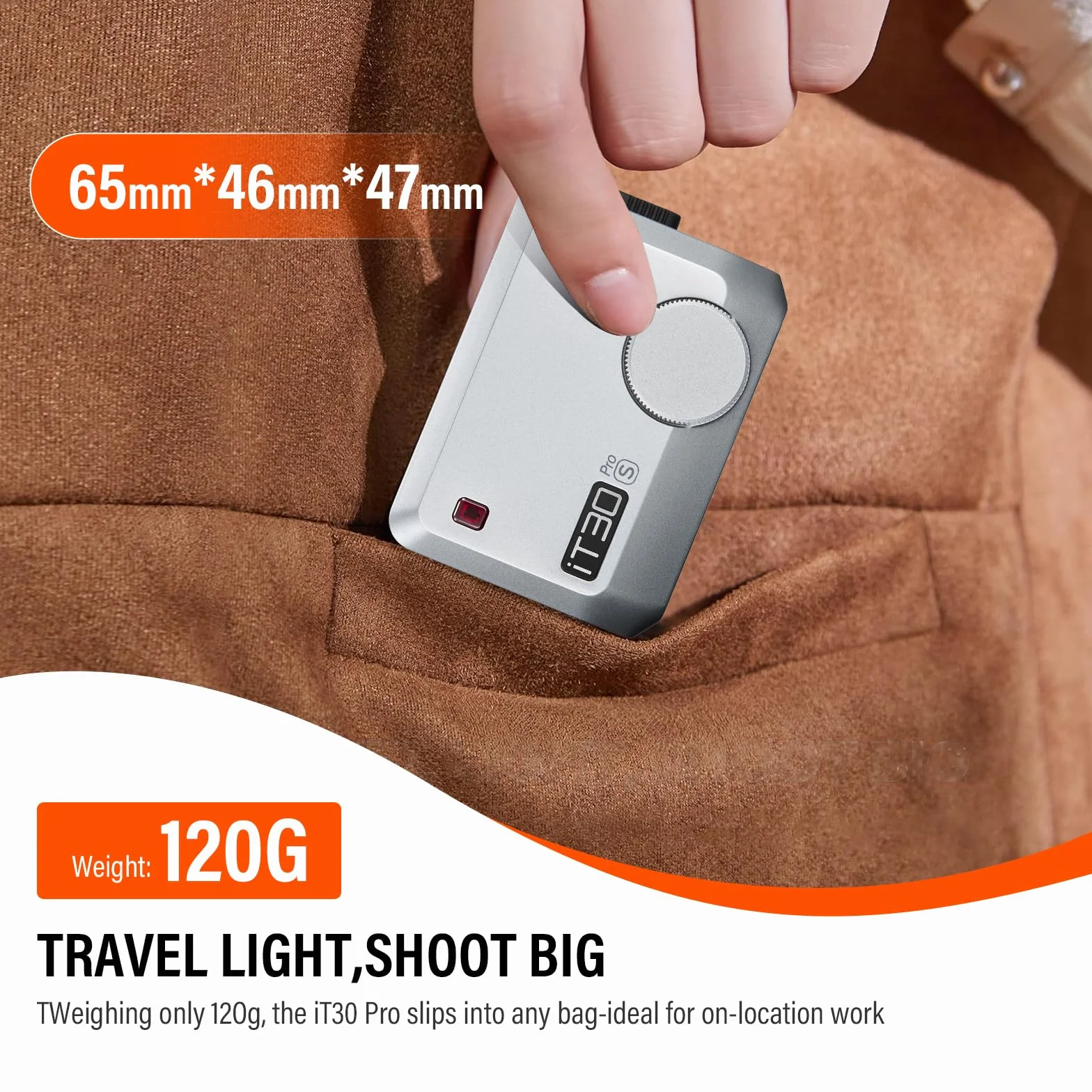 GODOX iT30Pro-S lampa błyskowa do aparatu, automatyczny system ekspozycji TTL 2,4 GHz z szybką synchronizacją 1/8000s, mała lampa błyskowa z kolorowym ekranem dotykowym