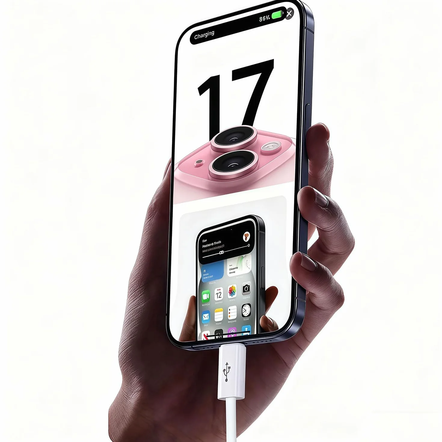 Kabel USB C na USB C 3 m do AirPods 4, AirPods Pro 2, AirPod Max 2, iPhone 16/15, iPad 10, iPad Pro, Air 5/4, Mini 6