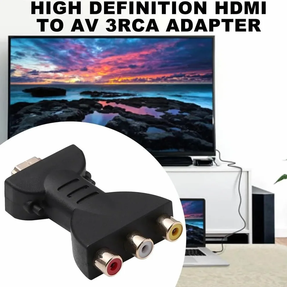 Adapter RCA na HDMI 1080P konwerter AV do telewizora HD DVD