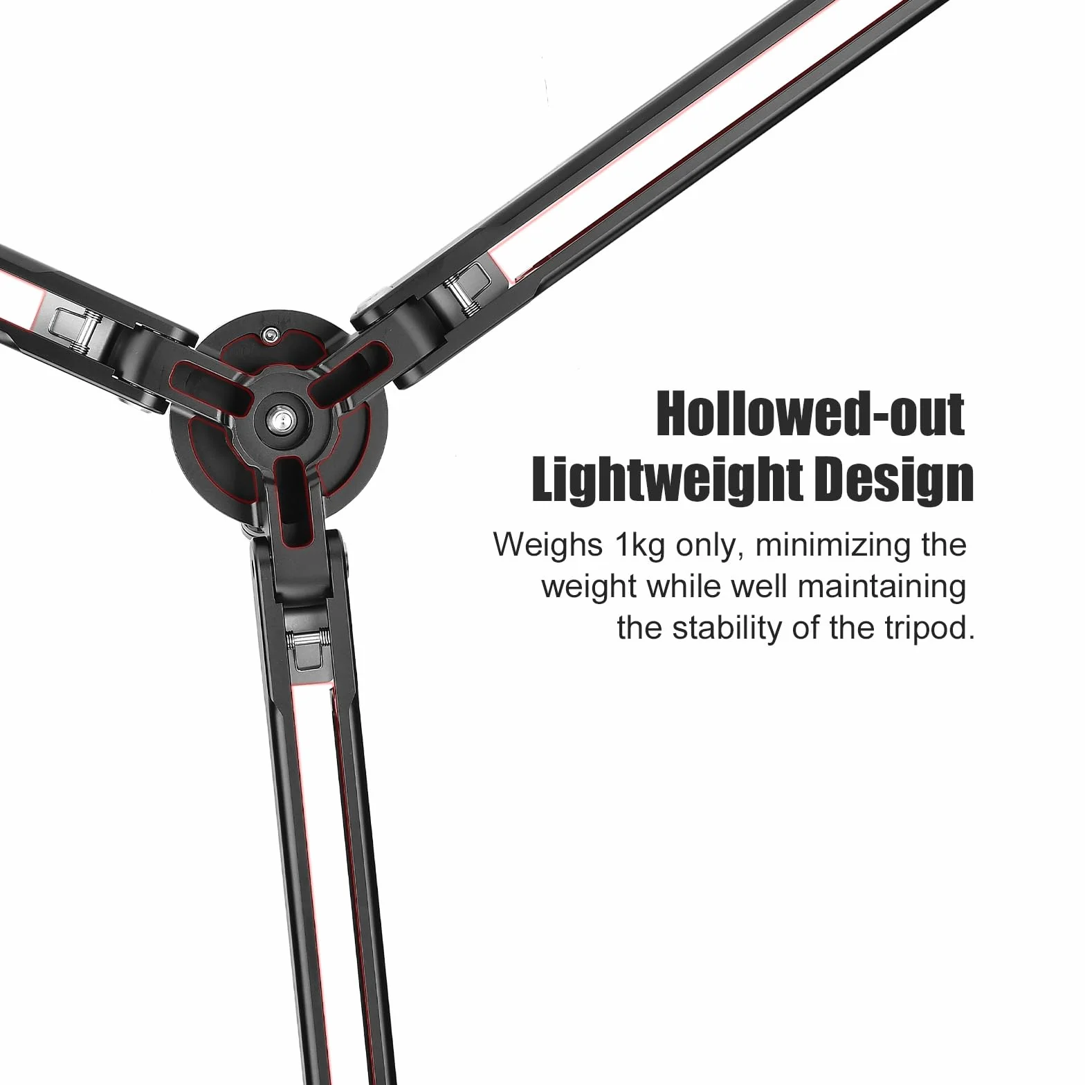 SUNWAYFOTO T1A20R Monopod Dolly, Heavy Duty Rolling Stand, 110lbs (50 kg) pojemność, gumowe koła fotograficzne, statyw z kółkami do fotografii akcji