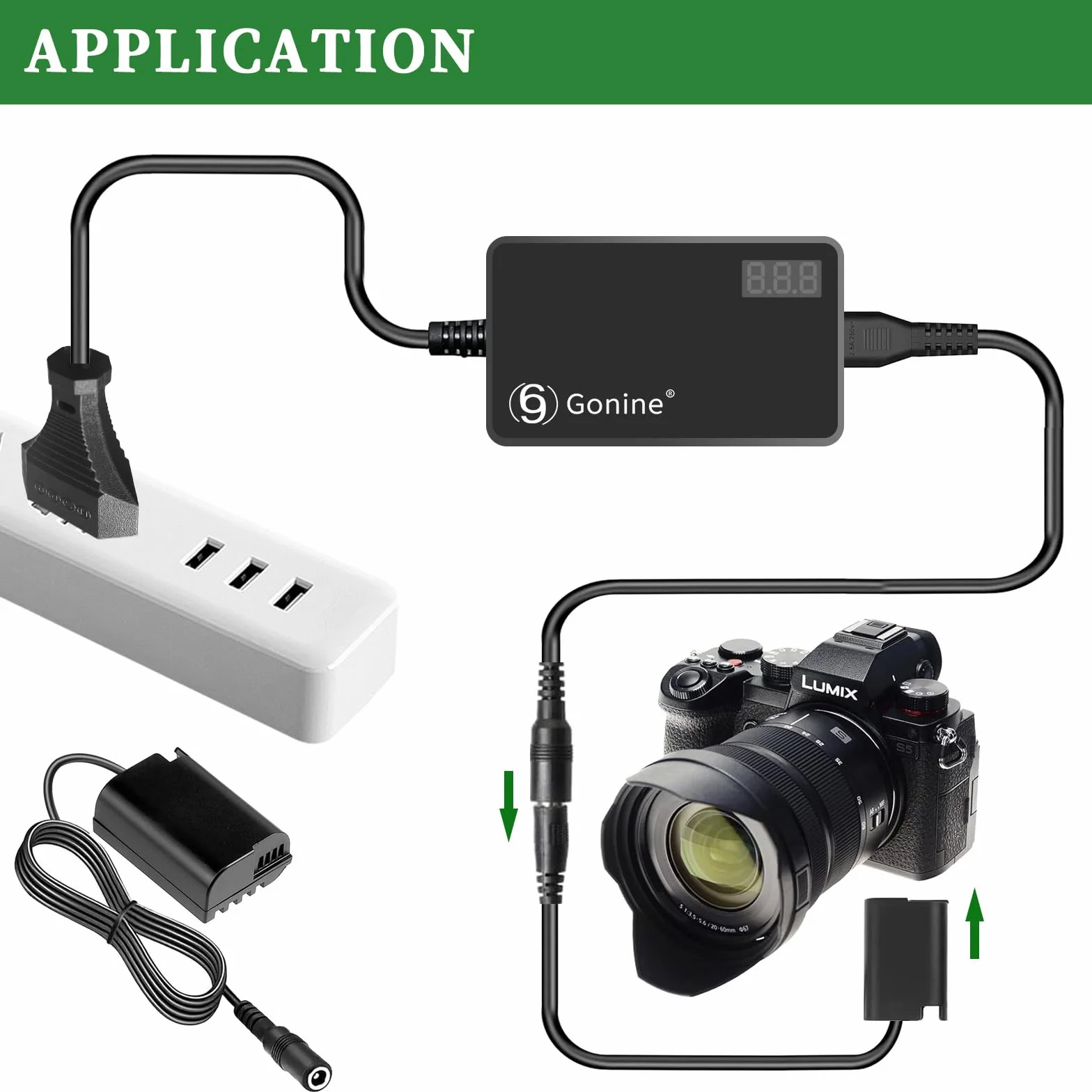 DMW-DCC17 DMW-BLK22 adapter sieciowy do kamery Dummy zestaw zasilania baterii kompatybilny z aparatami Panasonic LUMIX S5 DC-S5 DC-S5K DC-S5GK GH5 II GH6 uchwyt baterii DMW-BGS5