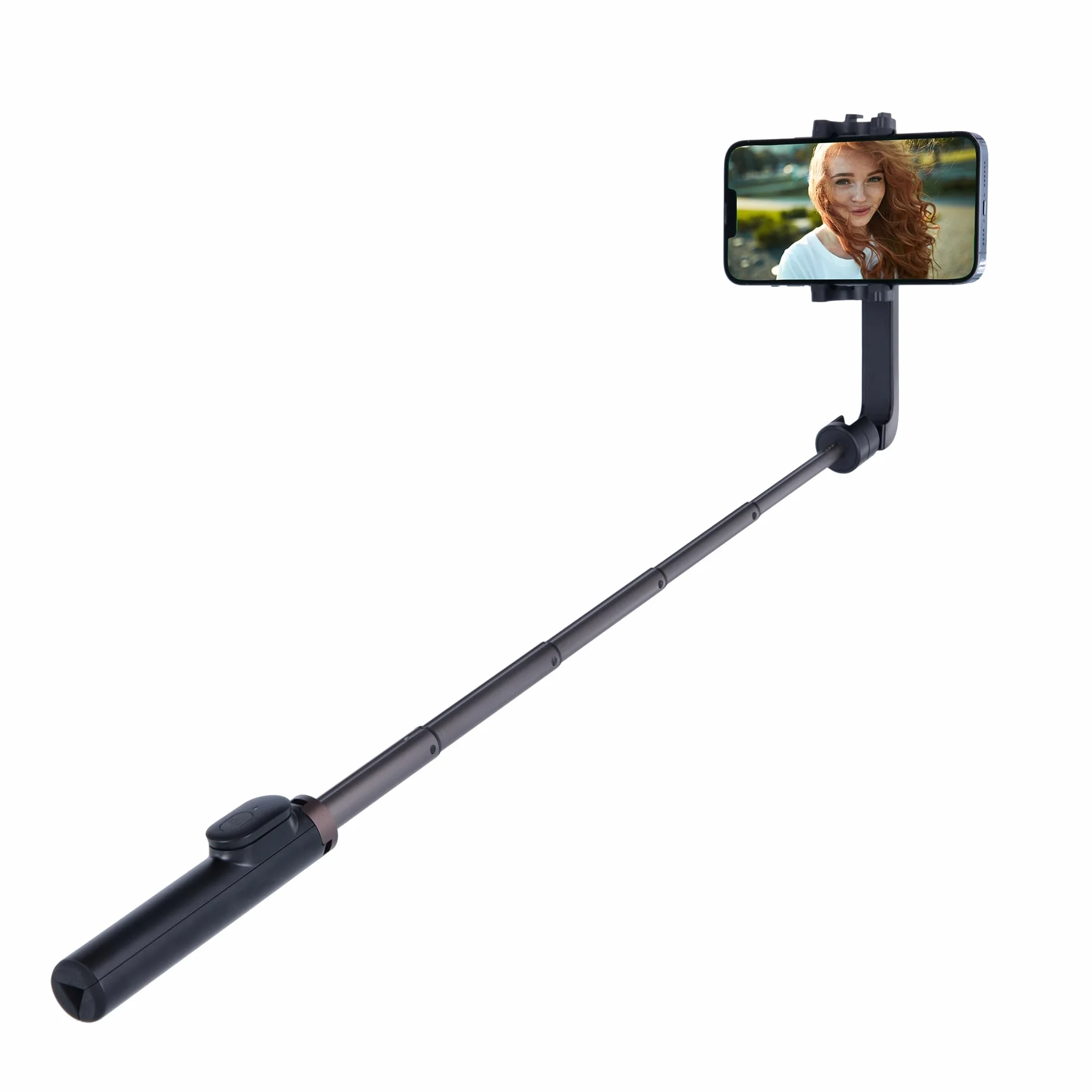 Rollei Smartfon Selfie Tripod: mini statyw ze zdalnym wyzwalaczem, regulacja wysokości do 65,6 cm. 3 w 1: statyw, kijek do selfie. Bluetooth, kompaktowy i stabilny, idealny w podróży! (uchwyt