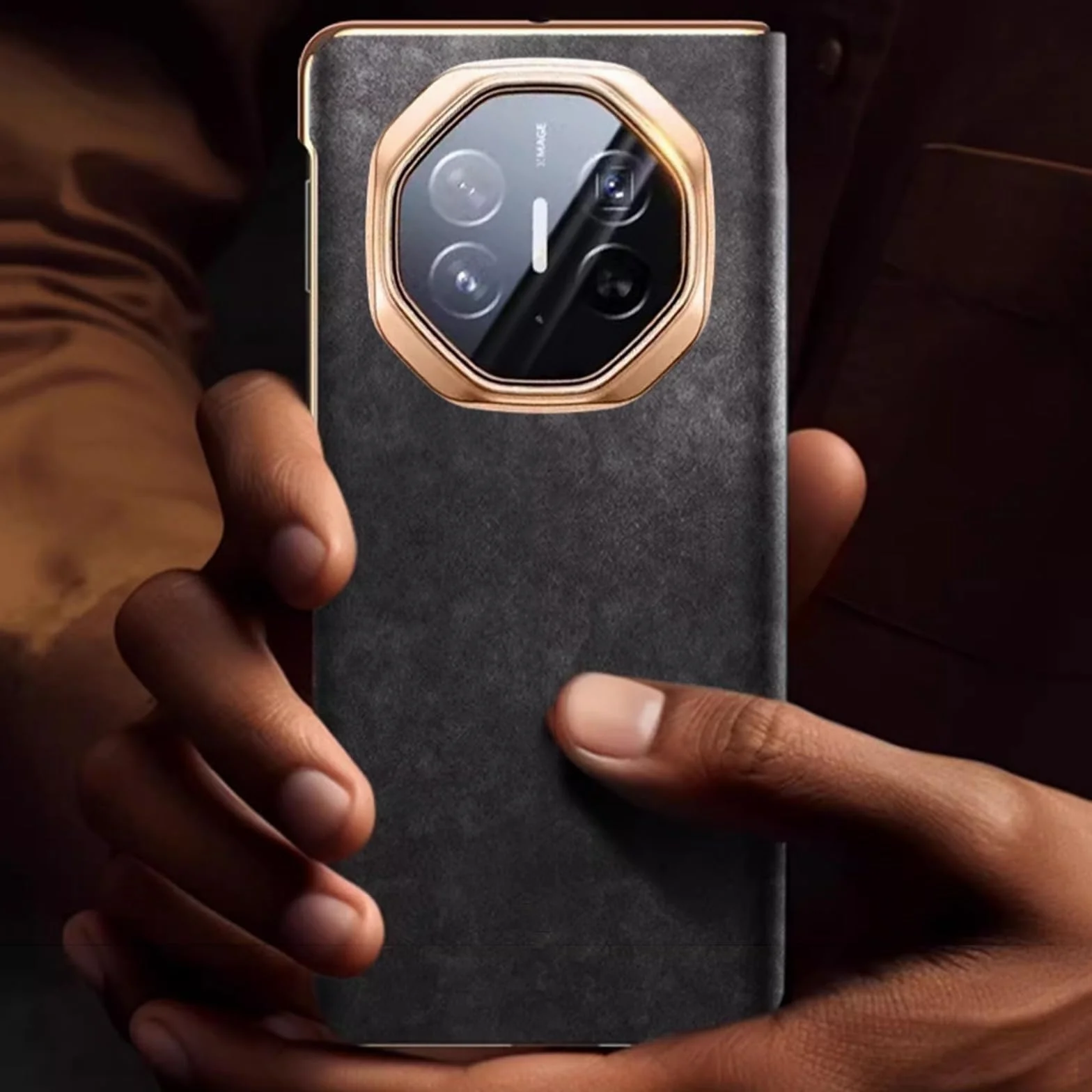 Etui do Huawei Mate XT, prawdziwa skóra, etui na telefon komórkowy, z klapką, magnetyczne, odporne na uderzenia, etui na telefon komórkowy Smart Window (zielone)