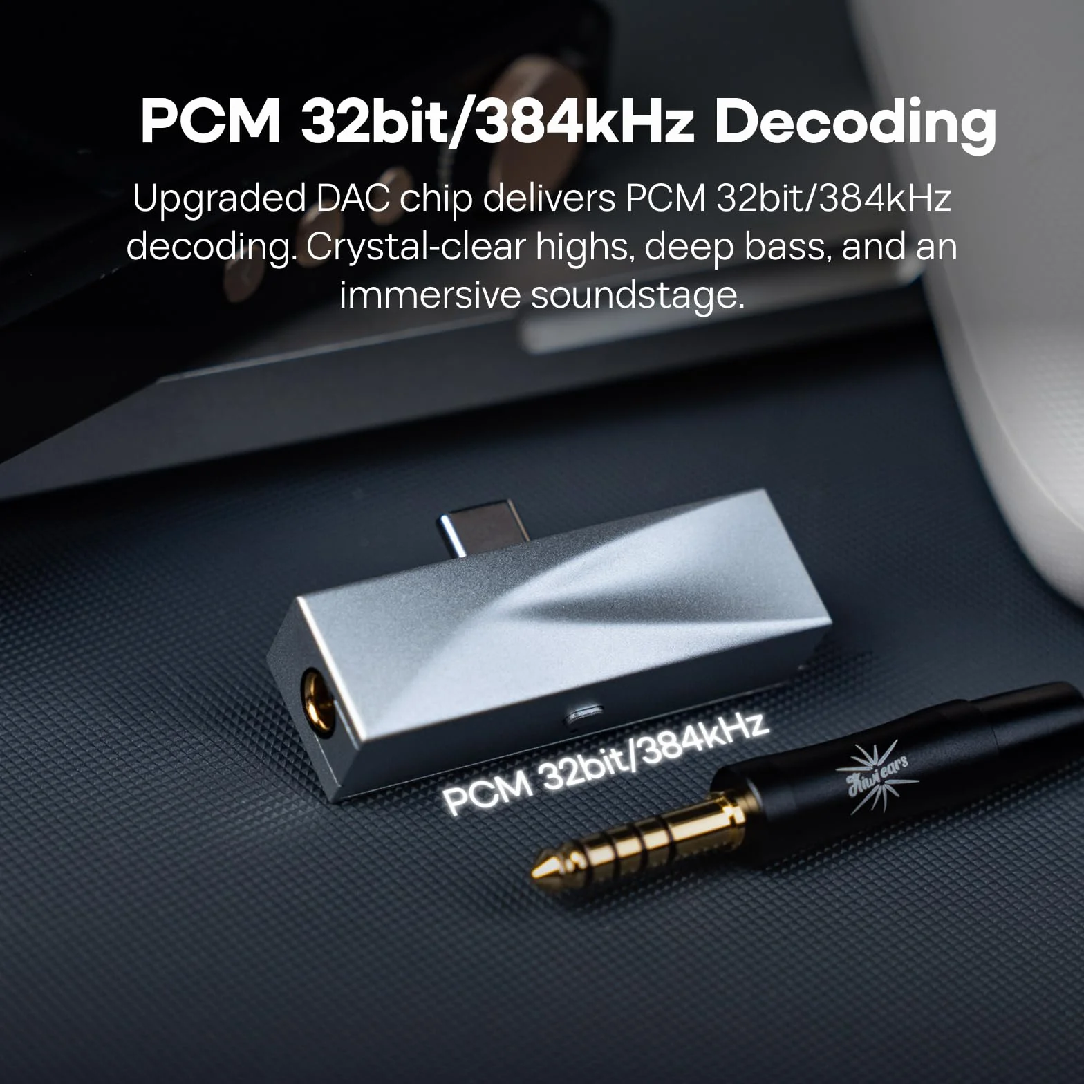 Linsoul Kiwi Ears Allegro BAL Mini – wzmacniacz DAC z wejściem USB-C do słuchawek dousznych, podwójne zbalansowane wyjście 4,4 mm, wysoka moc 180 mW + 180 mW, dźwięk w wysokiej rozdzielczości