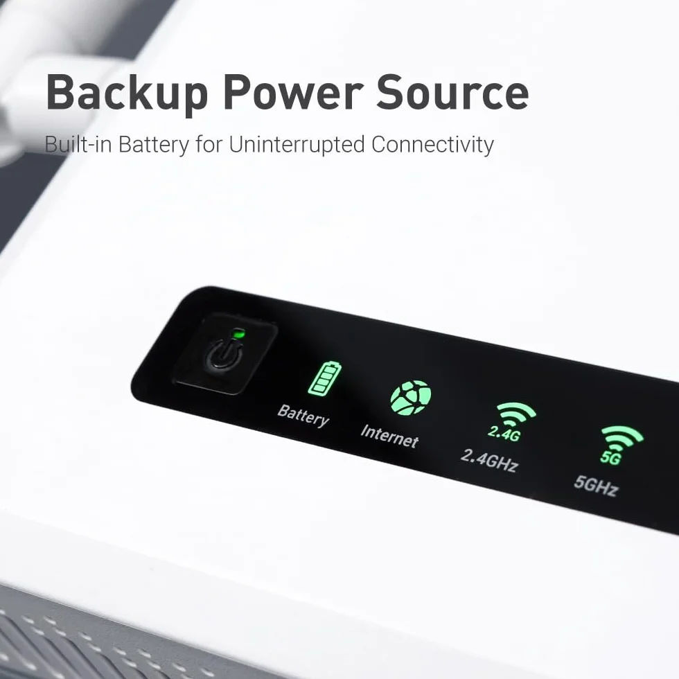 GL.iNet GL-XE3000 (Puli AX) 5G Router with SIM Card Slot, Dual SIM Cellular Router, Wi-Fi 6, 6400mAh Battery, Multi-WAN, VPN, OpenWrt, Secure 5G Router for Office, Retail, Events, Remote Work