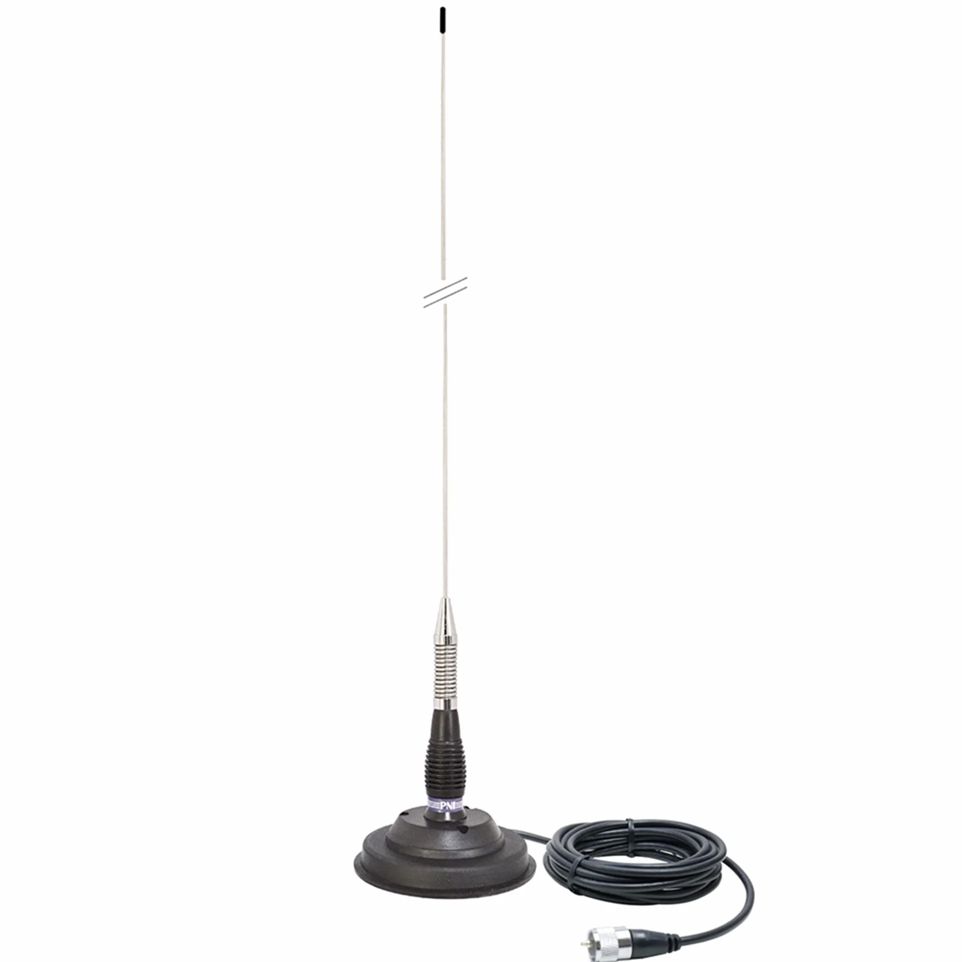 Zestaw stacji radiowej CB PNI Escort HP 9700 USB i antena CB PNI ML100 z podstawą magnetyczną