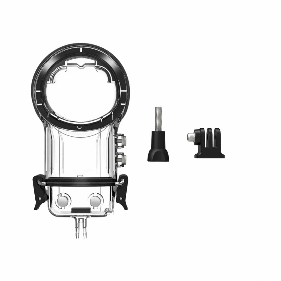 Wodoodporna obudowa do Insta360 X5 – obudowa nurkowa z uchwytem montażowym (przezroczysta powłoka PC, 173,5 x 92 x 88,3 mm) do ochrony kamery podwodnej