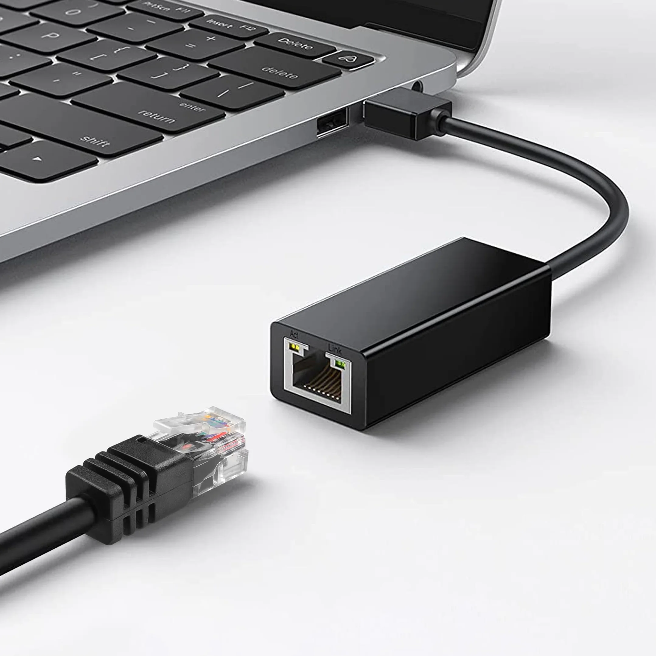 YAODHAOD RJ11/12 6P6C wtyczka 6-biegunowa 1,5 m do kabla telefonicznego Ethernet CCTV
