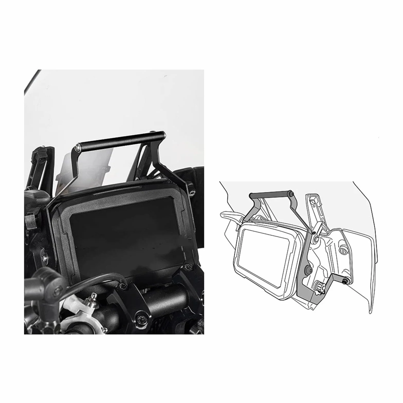 Uchwyt nawigacyjny do patelni dla Ameryki 1250 do specjalnego uchwytu do ładowania telefonu komórkowego RA1250 akcesoria motocyklowe wspornik instrumentu nawigacyjnego (zestaw do ładowania