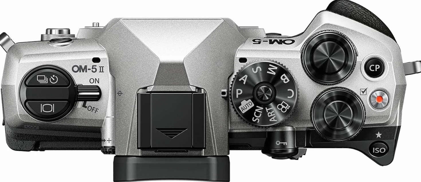 OM SYSTEM OM-5 Mark II Aparat Bezlusterkowy, Matryca 20 MP, Stabilizacja | Uszczelnienie IP53, wideo 4K, HighRes Shot 50 MP z ręki, Live ND i Focus Stacking. Kompaktowy aparat systemowy Mikro 4/3.