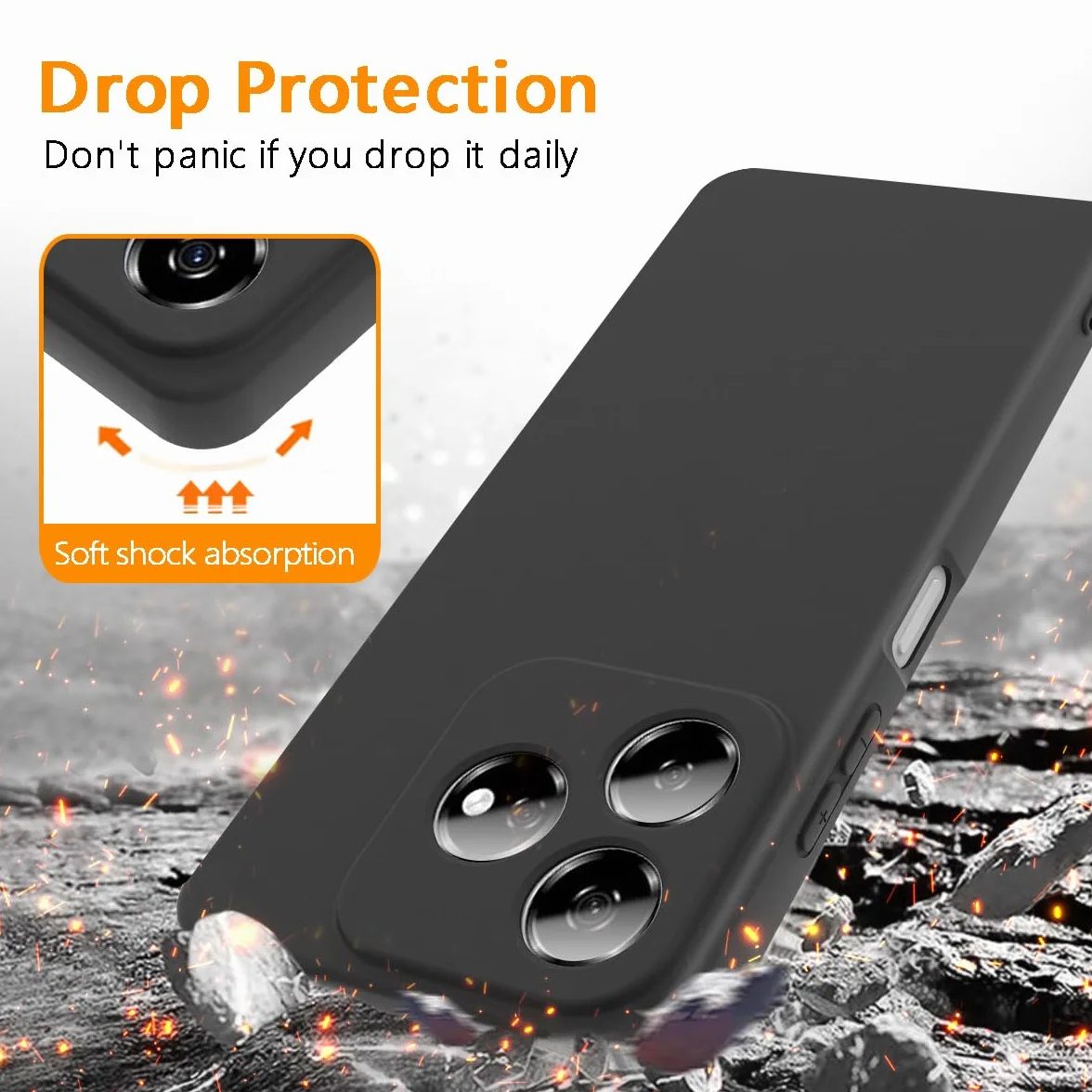 Etui Bumper do Motorola Edge 60 Pro/Moto Edge 60 Pro, pokrowiec ochronny przeciw odciskom palców, odporny na wstrząsy miękki pokrowiec na telefon odporny na wstrząsy i łatwy do czyszczenia