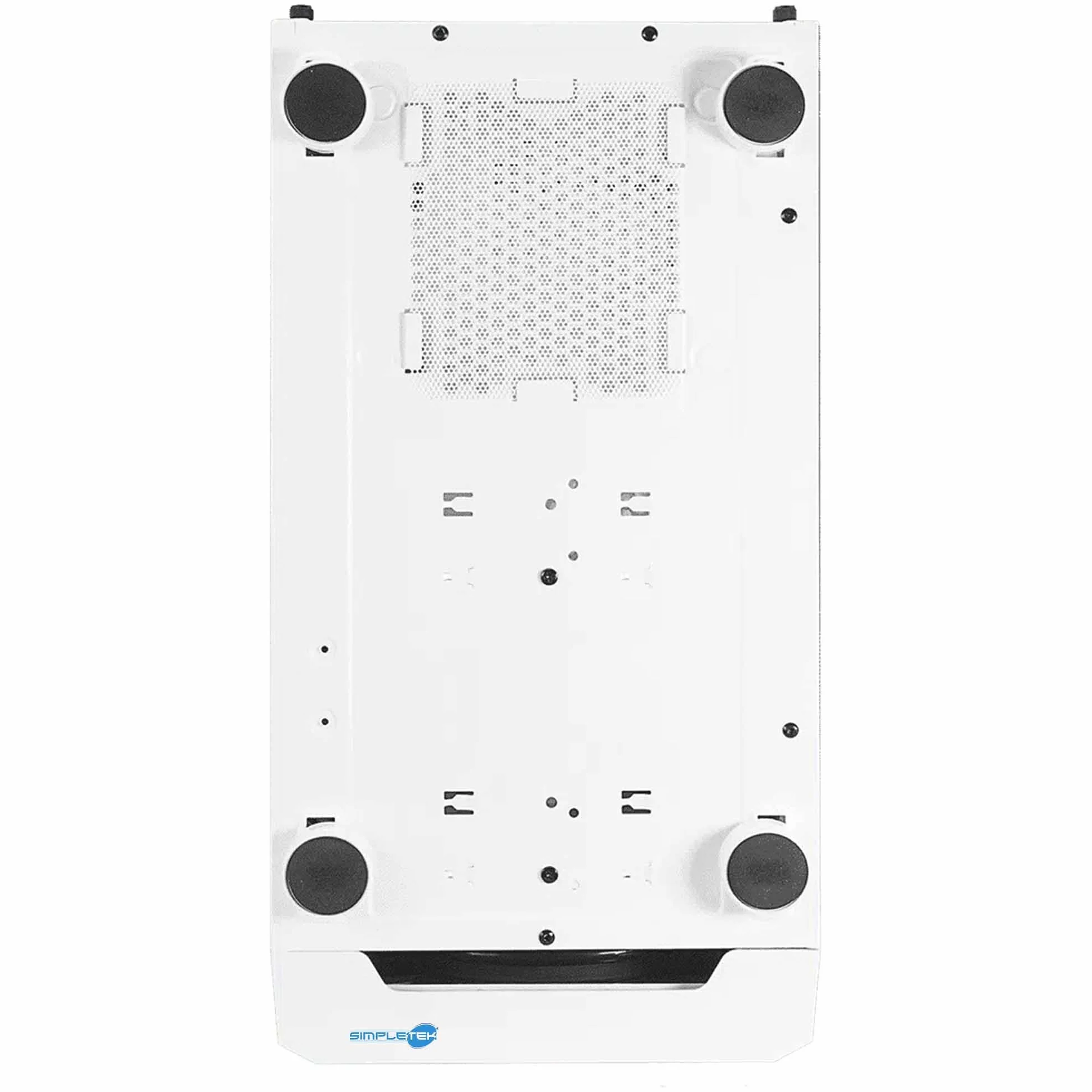 SIMPLETEK - Obudowa RGB biała - kompatybilna z Noua Orizon M111 | E-ATX m-ATX mini-ITX ATX - 2x 3,5" - 1x 2,5" | bez zasilacza