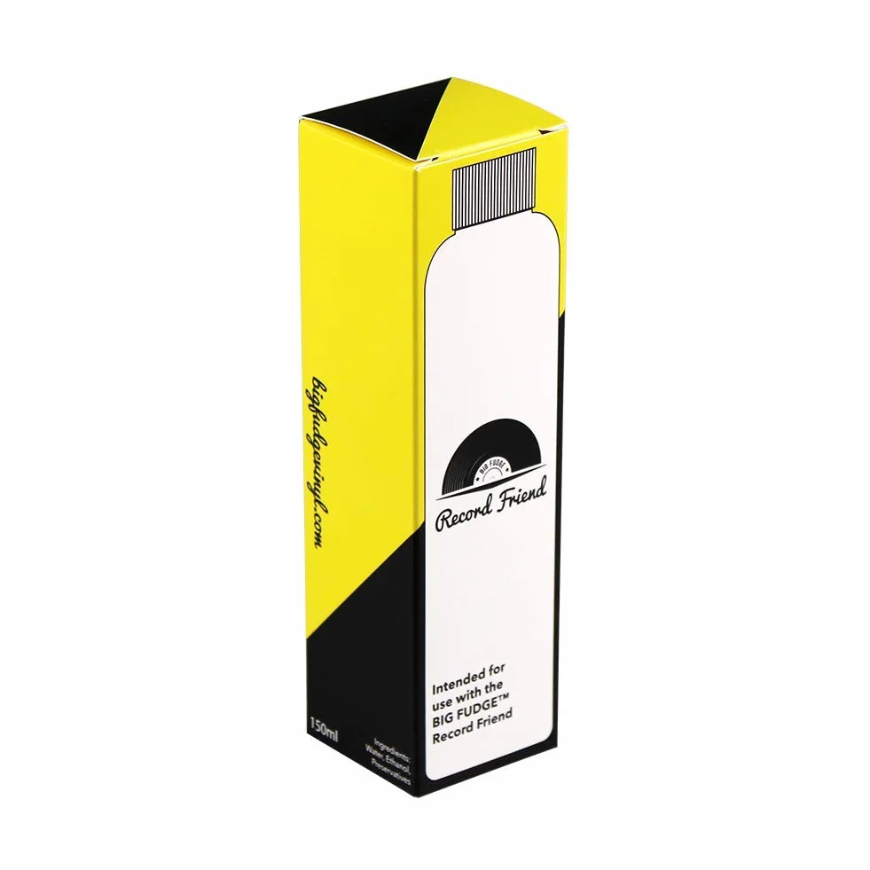 BIG FUDGE Płyn Do Czyszczenia Płyt Winylowych - 150ml - Środek Uzupełniający Do Record Friend -Do Albumów i Pojedynczych Płyt Winylowych