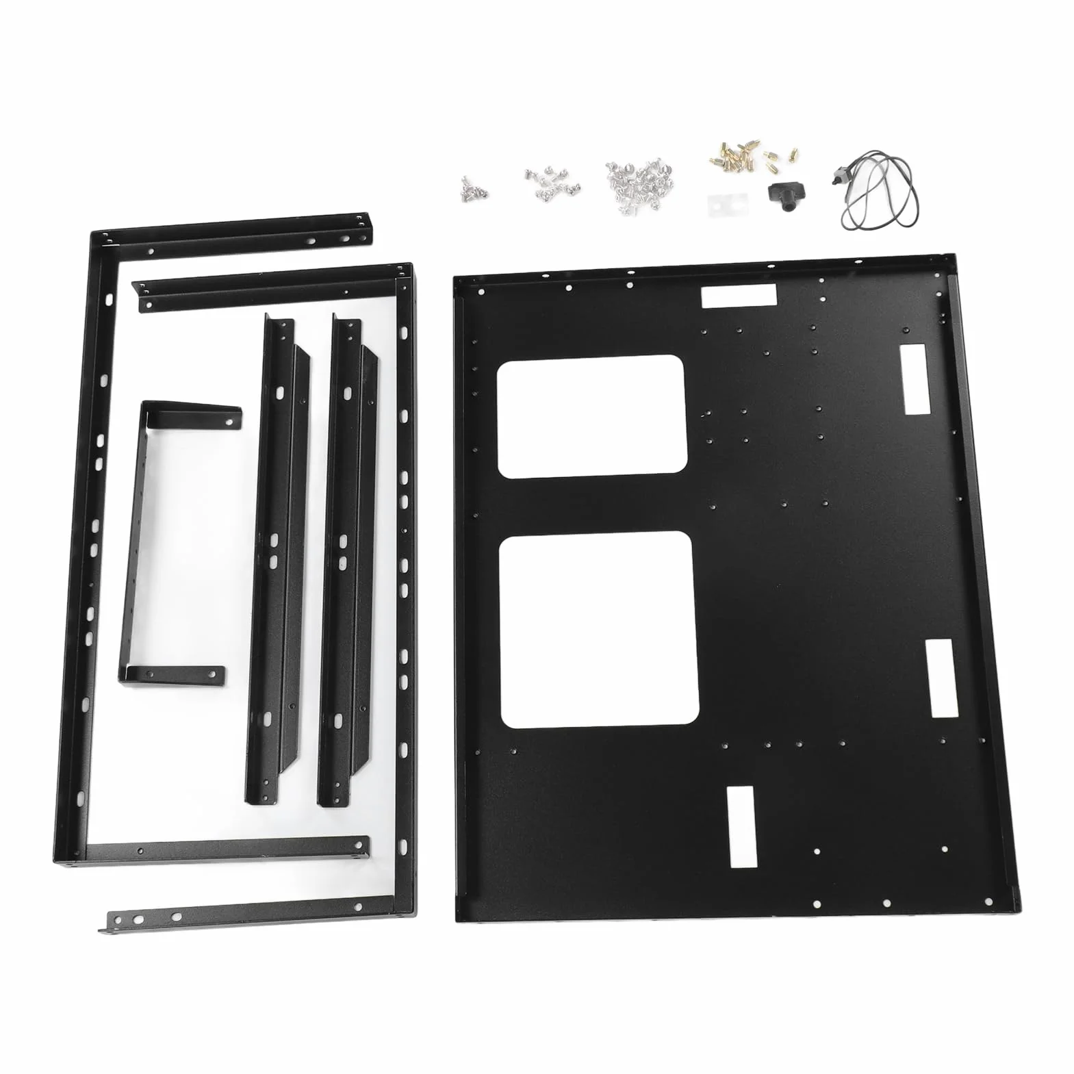 Yctze ATX Otwarta Obudowa dla Eatx, MATX, ITX Monety - Stojak na Komputery do Gier z Podparciem Chłodzenia dla Podwójnych Kanałów X79/x99