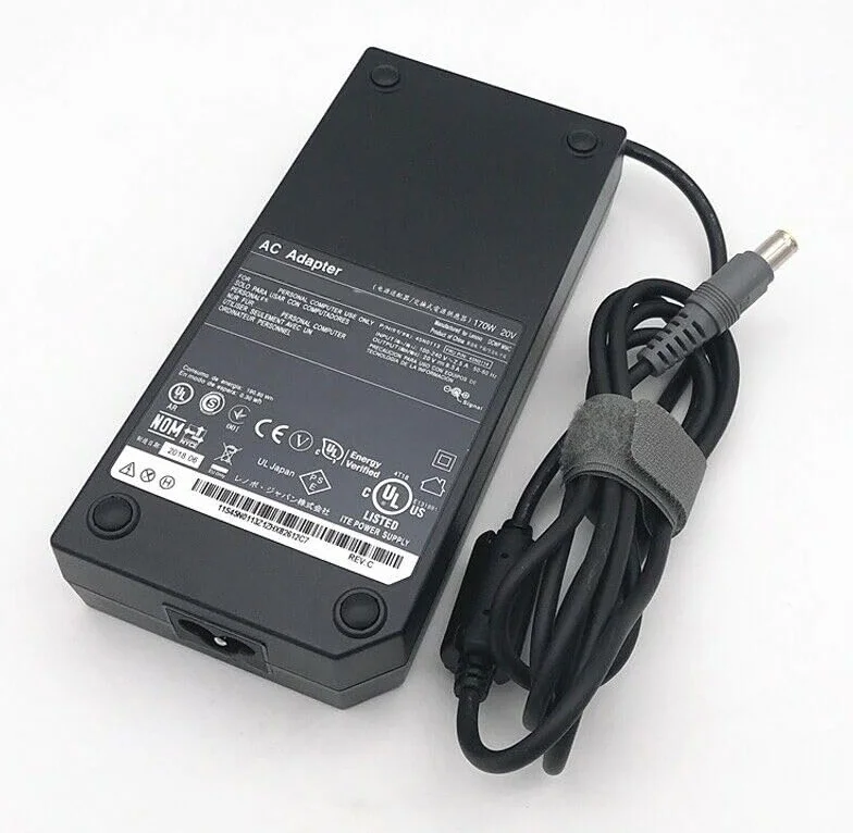 170 W, 20 V, 8,5 A, zasilacz sieciowy do laptopa, ładowarka kompatybilna z Lenovo ThinkPad W530 W520