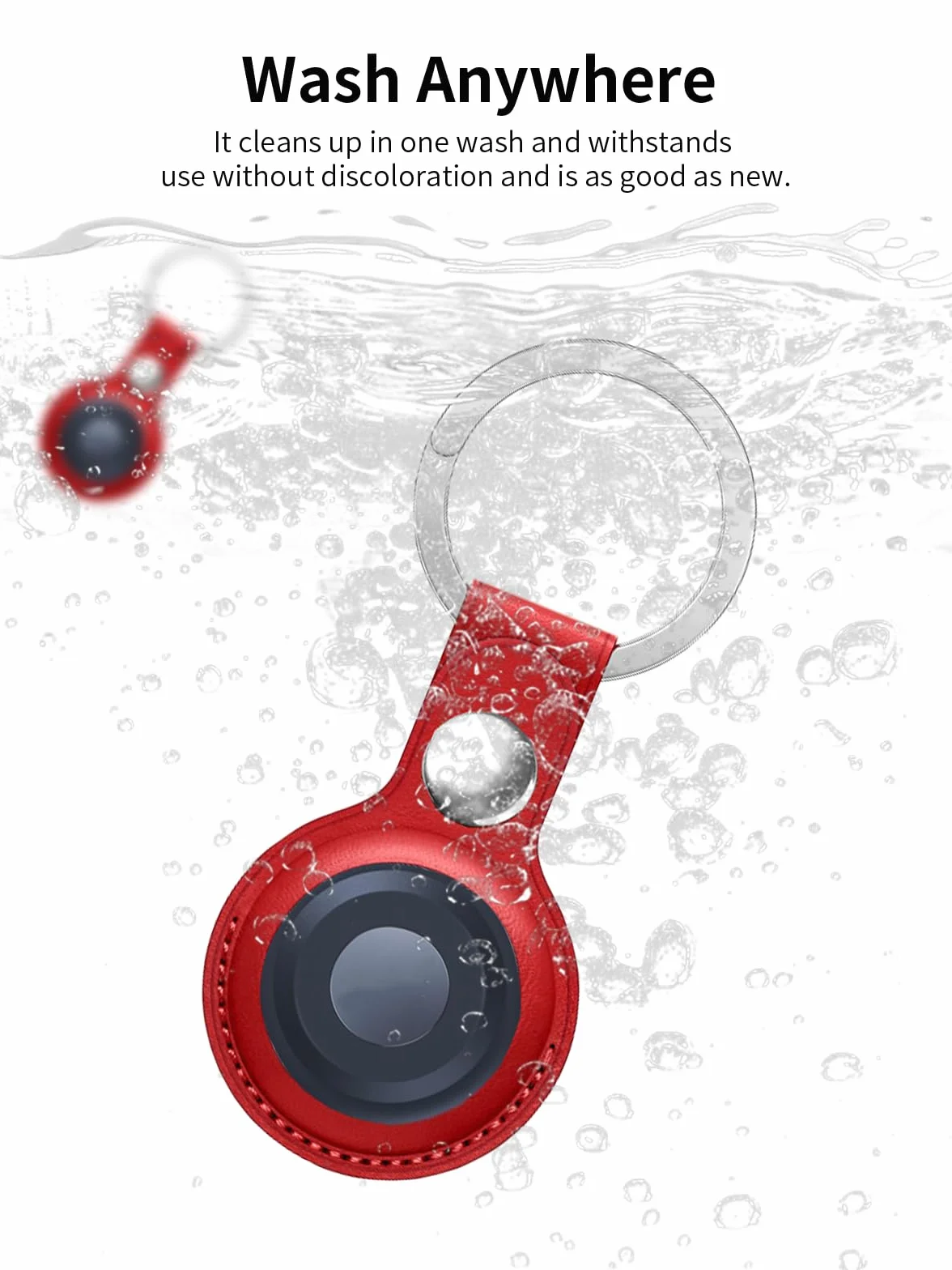 2-pak etui ochronne do telefonu Motorola Moto Tag Smart Anti-Loss Tracker silikonowy breloczek do kluczy – trwałe i stylowe pokrycie, wodoszczelne, odporne na upadki, czerwone