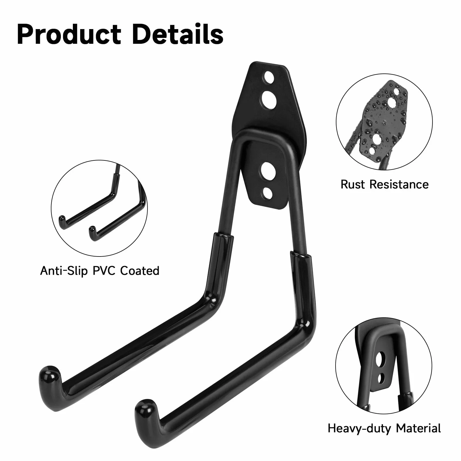 Slatwall Hooks Zestaw 5 U-Shape Haczyków z Paskami Magazynowymi