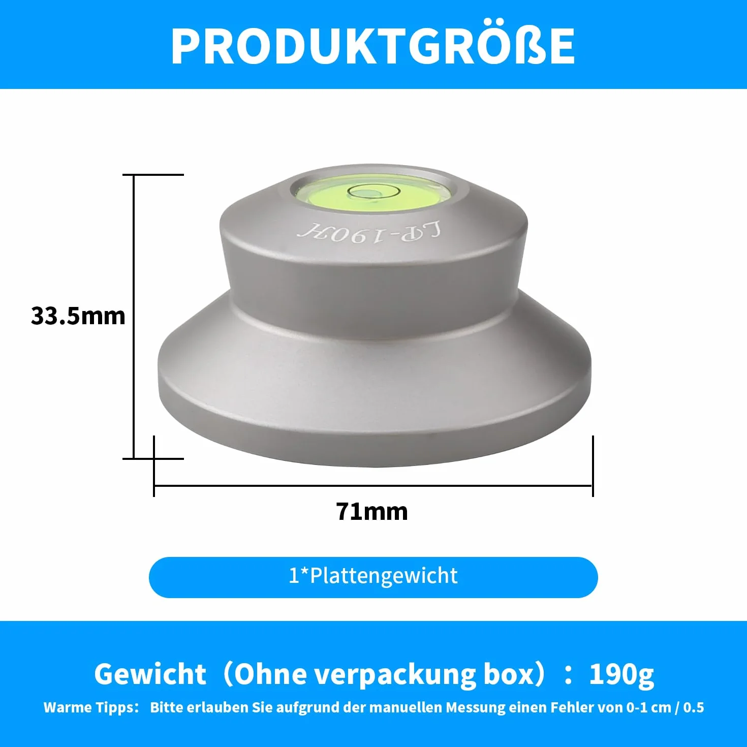 Tertullus Gramofon LP190h Stabilizator