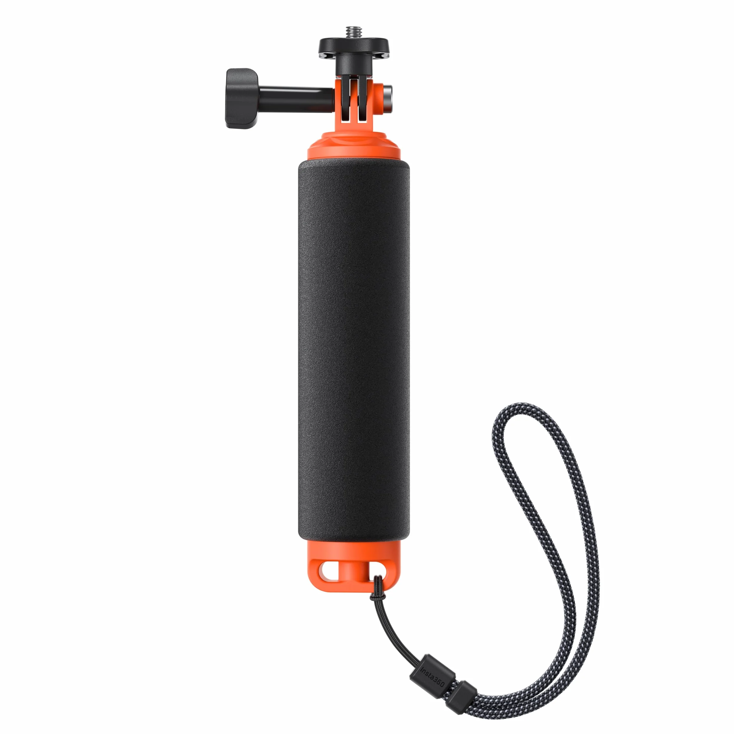 Insta360 Pływający uchwyt ręczny, uchwyt wyporowy z antypoślizgowym uchwytem, kompatybilny z kamerami Insta360 Ace, Ace Pro, Ace Pro 2, GO 3, GO 3S, GO Ultra, X2, X3, X4, X5, czarno-pomarańczowy