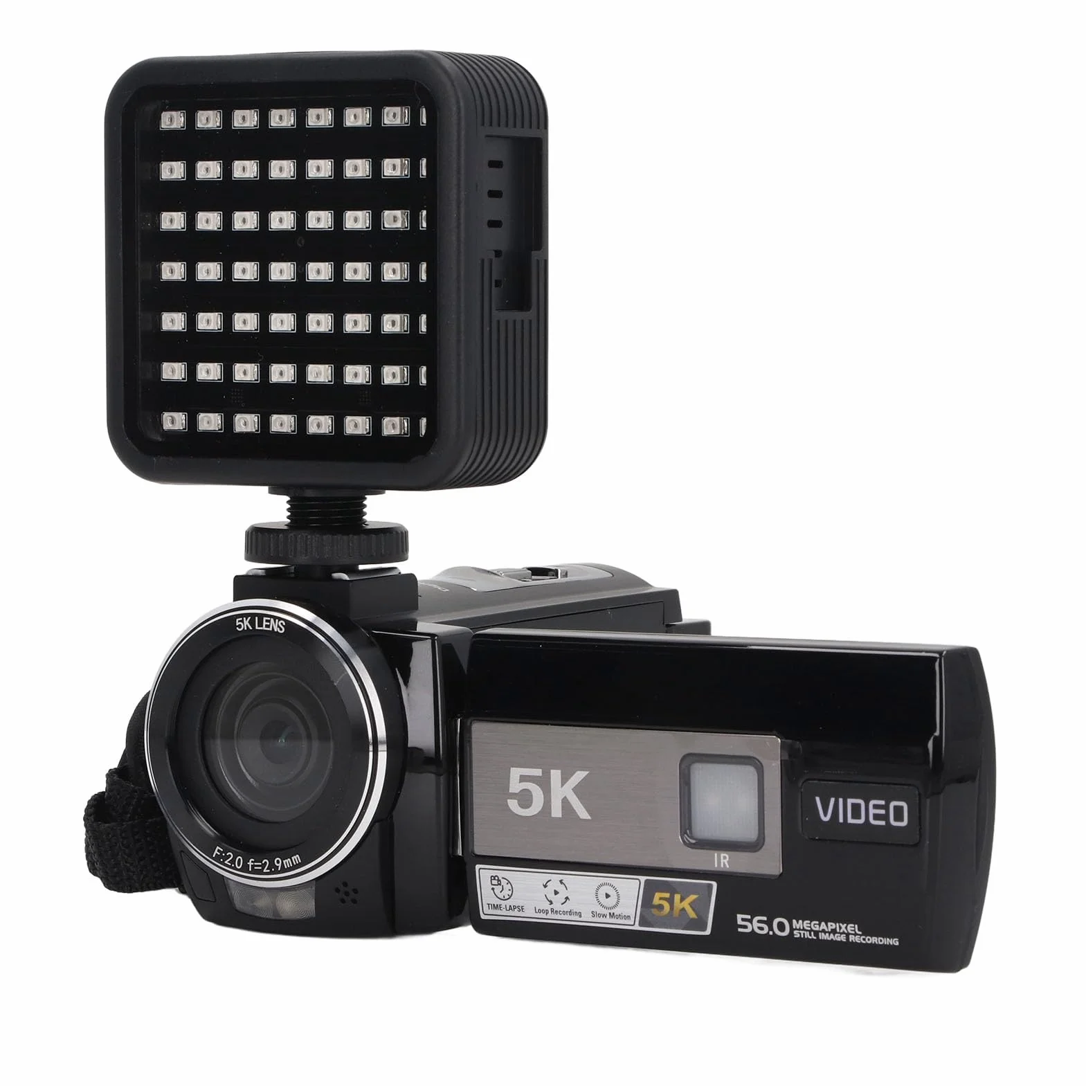 Aparat Cyfrowy 5K HD, Kamera DV do Uprawiania Sportów na świeżym Powietrzu, 3-calowy, 18-krotny Zoom do Robienia zdjęć z Ręki, Elektroniczny Aparat Cyfrowy z Zabezpieczeniem