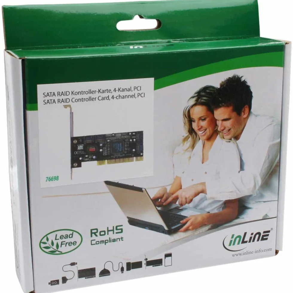 InLine 76698 karta interfejsu, SATA RAID Controller karta 4-kanałowa, PCI