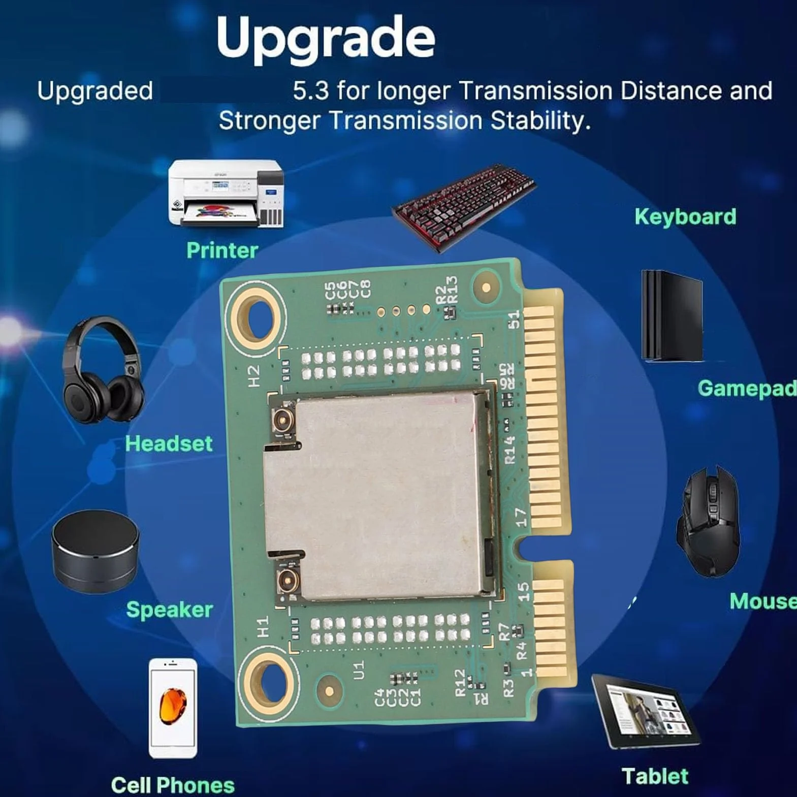 MT7925 Karta Bezprzewodowa WiFi 7 Mini PCIe, Trójzakresowa Karta Sieciowa 5400 Mbps z Bluetooth 5.3, WPA4, OFDMA MU MIMO, do Laptopa z Systemem 10/11