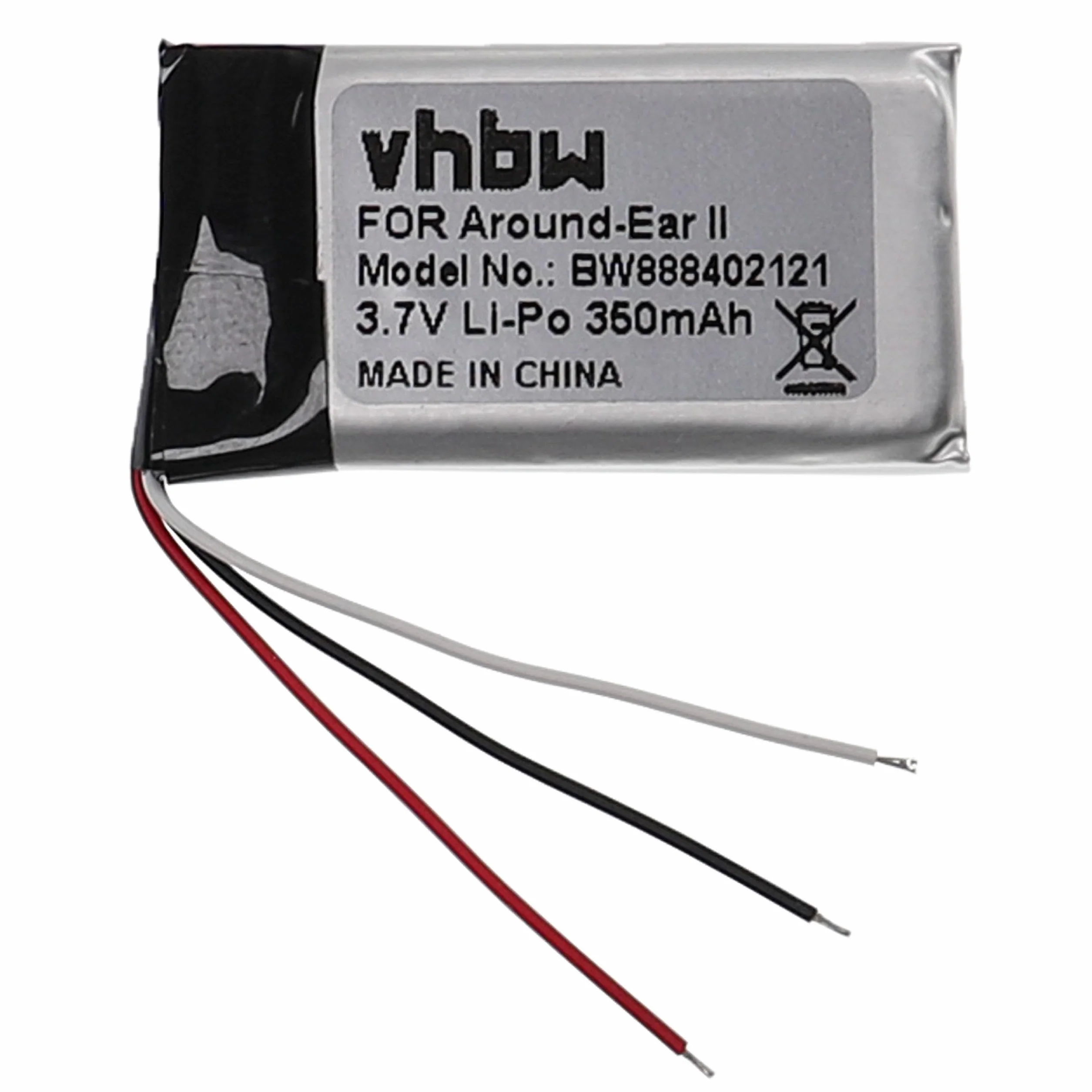 vhbw Bateria zamienna do Bose AHB571935PCT-01 do bezprzewodowych słuchawek słuchawkowych (350 mAh, 3,7 V, litowo-polimerowy)