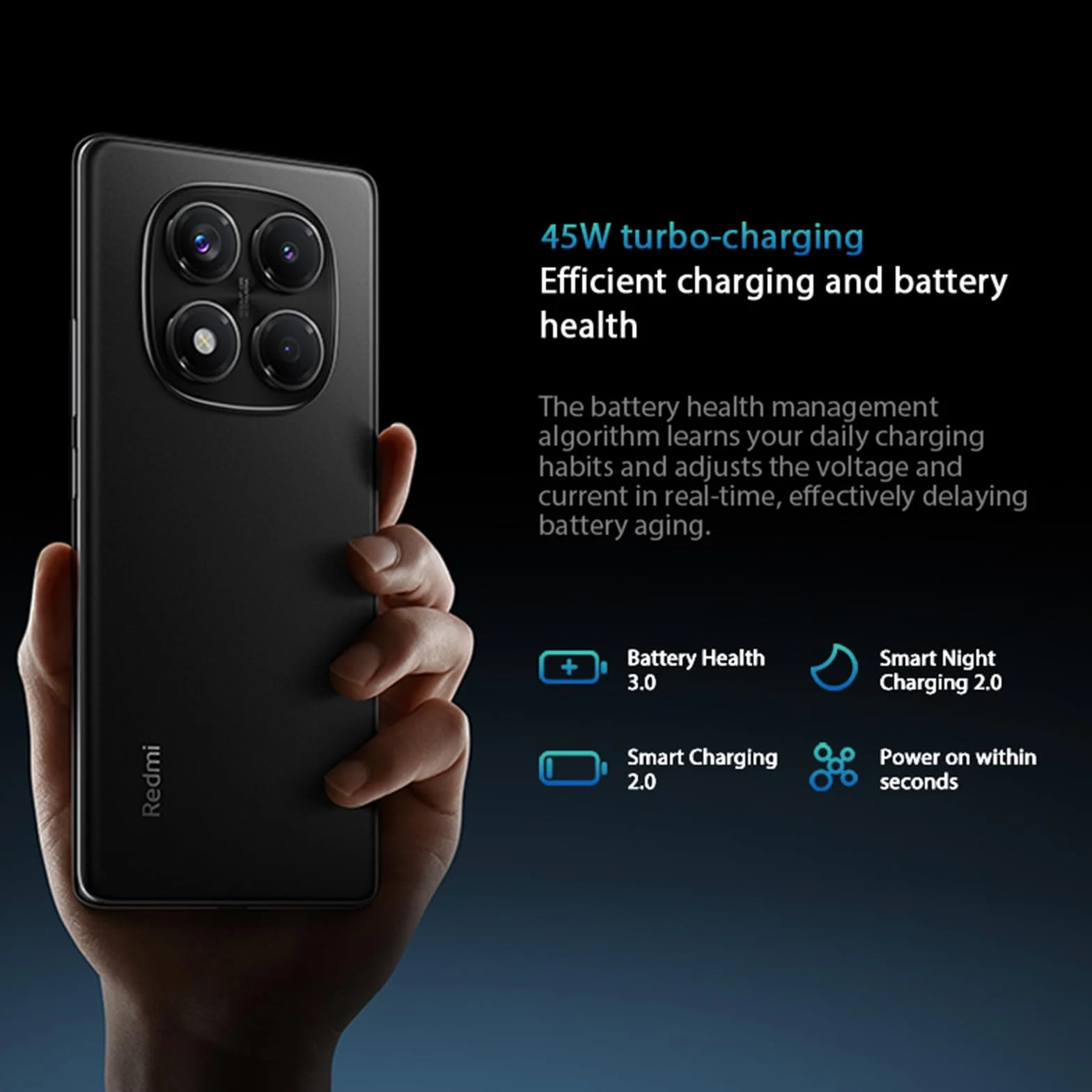 Xiaomi Redmi Note 14 Pro Smart Phone 8 GB+256 GB 6,67-calowy odcisk palca Rhythm Protection Eye Protection Unlock 50 milionów pikseli/podwójna karta Dual Standby/funkcja NFC, 45 W, ładowarka nie jest