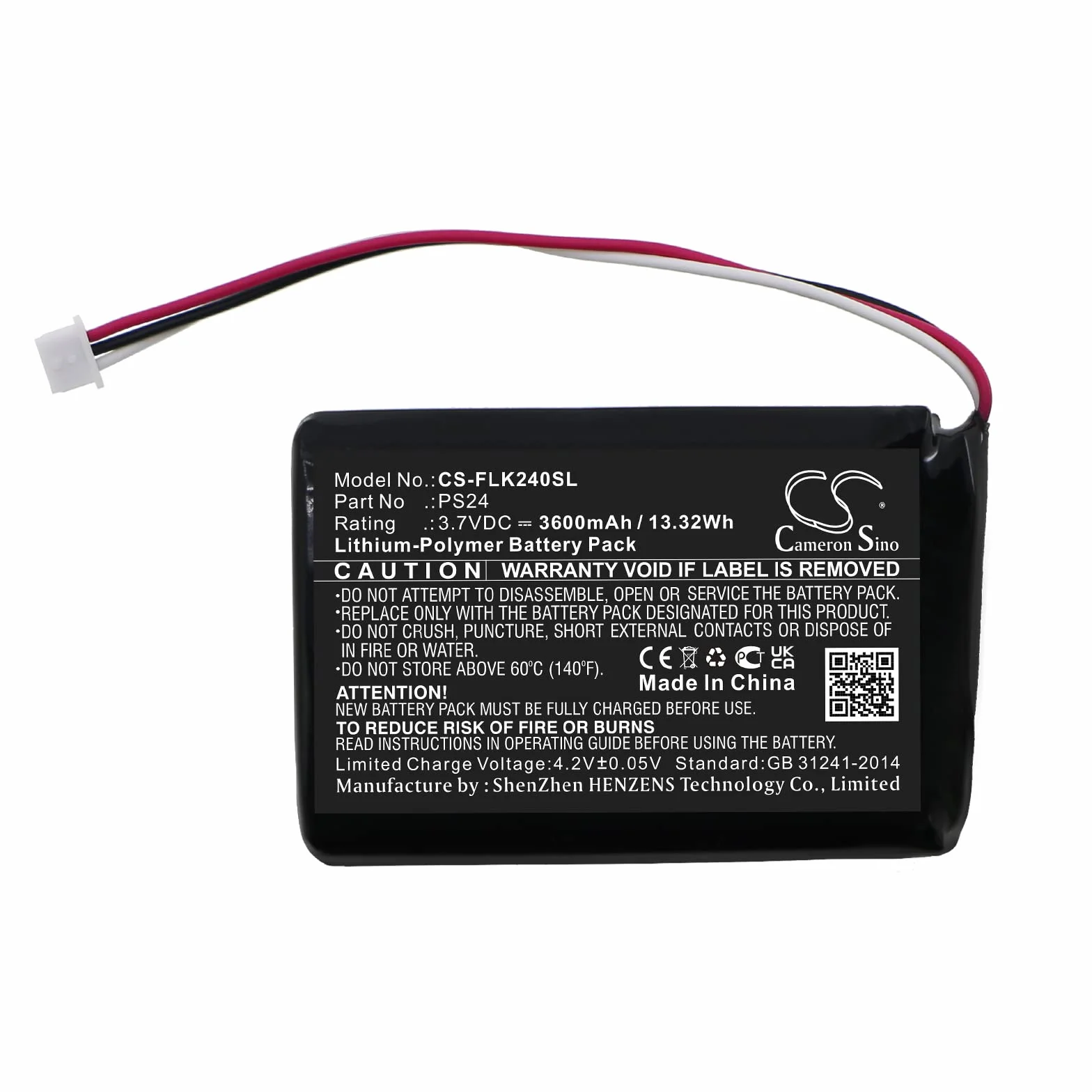 TECHTEK Bateria 3600mAh kompatybilny z [Flir] Scout 240 zastępuje 9136-08000-13, Li37-3600, PS24 FBA