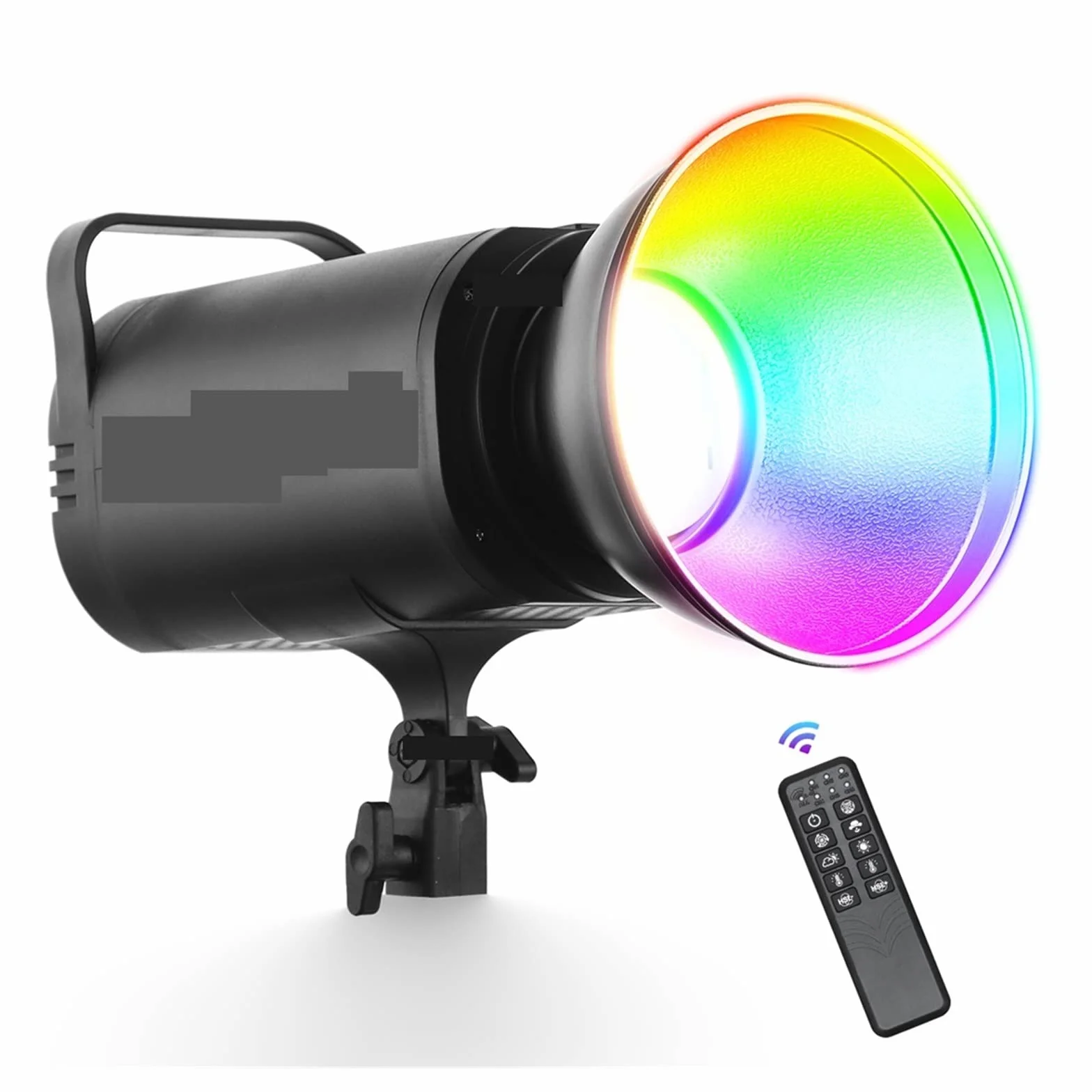 RGB COB światło led do kamery oświetlenie studyjne 1700 K-12000 K profesjonalne studio lampa błyskowa stroboskopowa mocowanie lampy do kamery wideo zdjęcie(Type A)