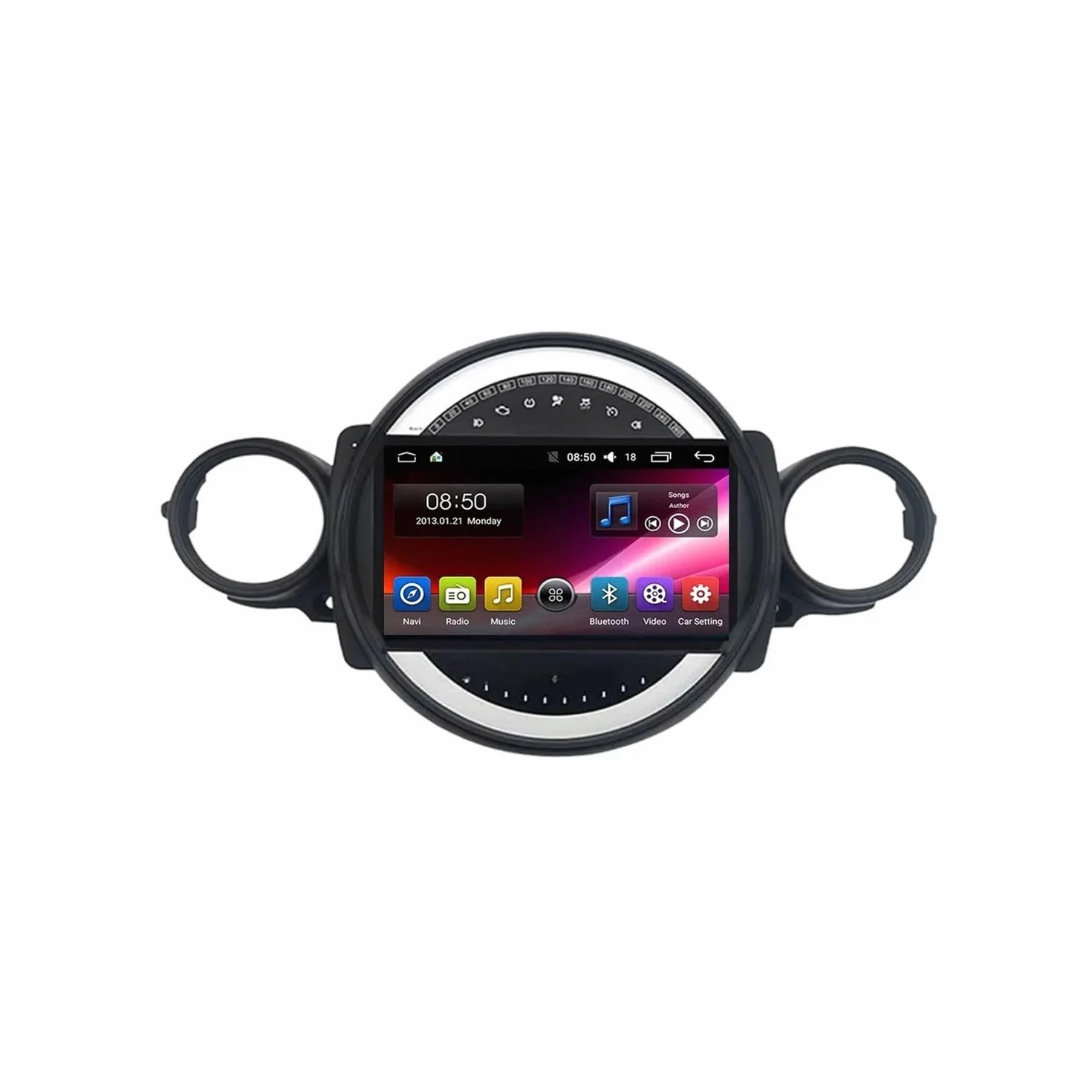 System Audio Z Apple Carplay I Android Auto dla BMW Mini Cooper R56 R60 R51 2006-2014 Odtwarzacz Wideo Car Play Mirror Link, Siri/Airplay/Aux/Radio, Odtwarzacz, 4 Rdzeń 4G+64G