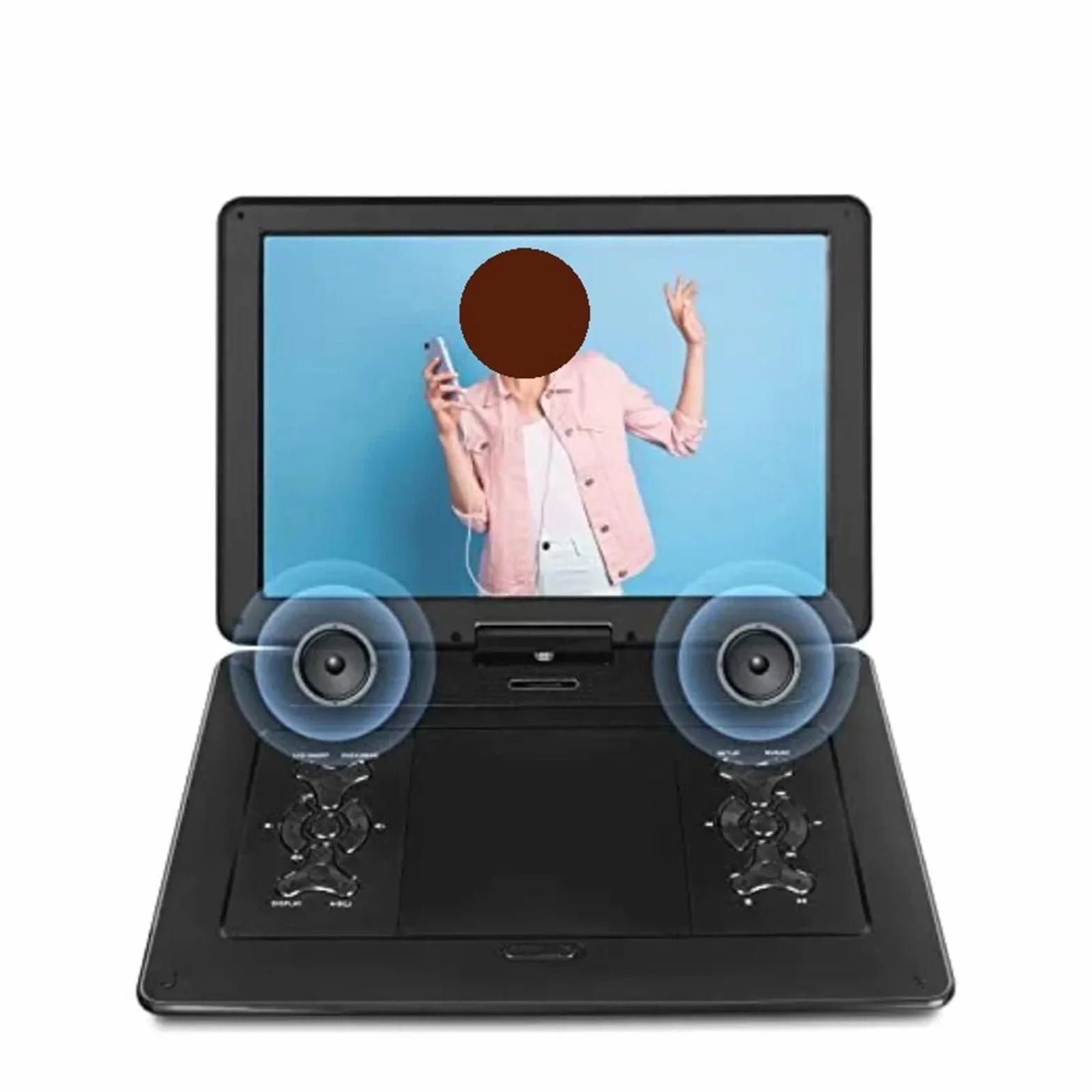 Przenośny odtwarzacz DVD z dużym ekranem HD w języku angielskim Odtwarzacz DVD Odtwarzacz CD