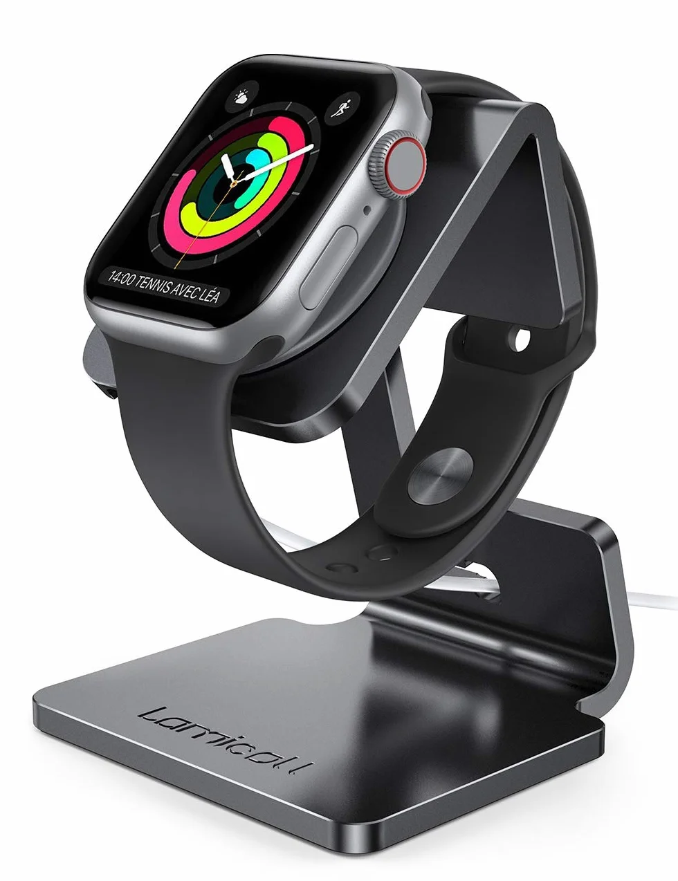Lamicall Stojak na Apple Watch, stojak do ładowania - biurko iWatch uchwyt stacja dokująca do Apple Watch Ultra 3/2/1, Series 11/10/9/8/SE2/7/6/SE/5/4/3/2/1 (49/45/44/42/41/38mm) [bez ładowarki