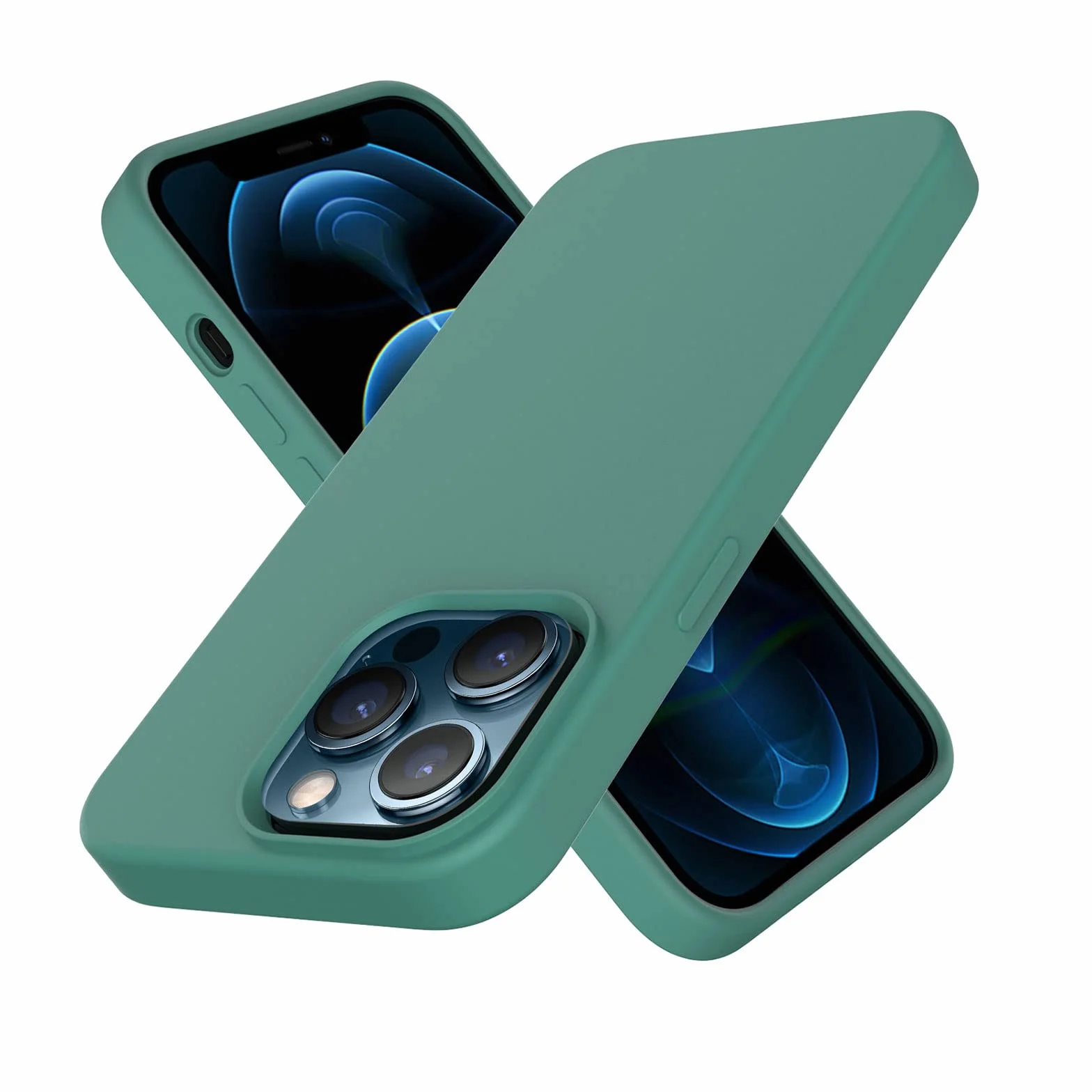 Etui do iPhone'a 14/14 Pro/14 Plus/14 Pro Max, silikonowe, przezroczyste, odporne na żółknięcie, ulepszone, solidne, z odporne na wstrząsy etui, fioletowe, 14 Plus 16,7 cala