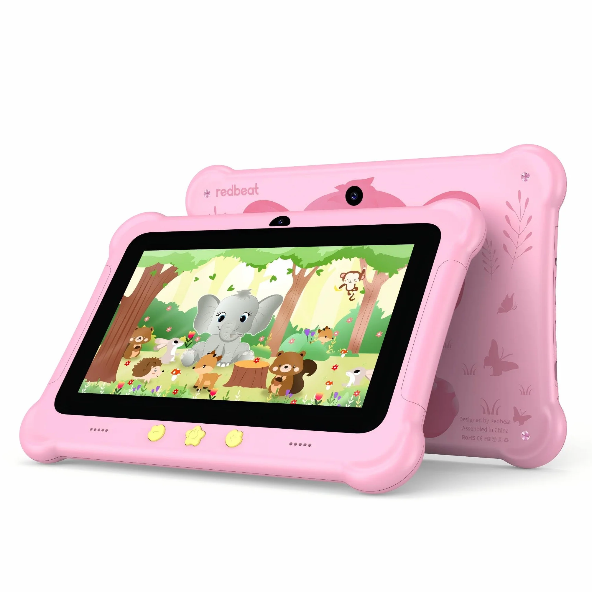 tablet dla dzieci, 7-calowy tablet z Androidem dla dzieci, tablet do nauki z gniazdem na kartę SIM i etui, WIFI, kontrola rodzicielska, ochrona oczu, podwójna kamera, sieć komórkowa 3G/2G