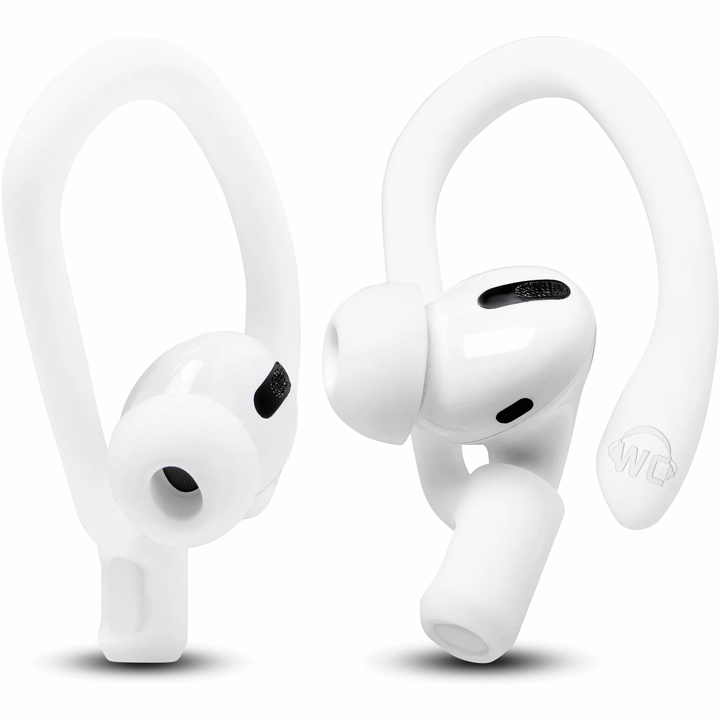 Wicked Cushions WC HookZ zaczepy na uszy do AirPods Pro 1, 2 i AirPods 1, 2, 3 - 2 pary, Winter White