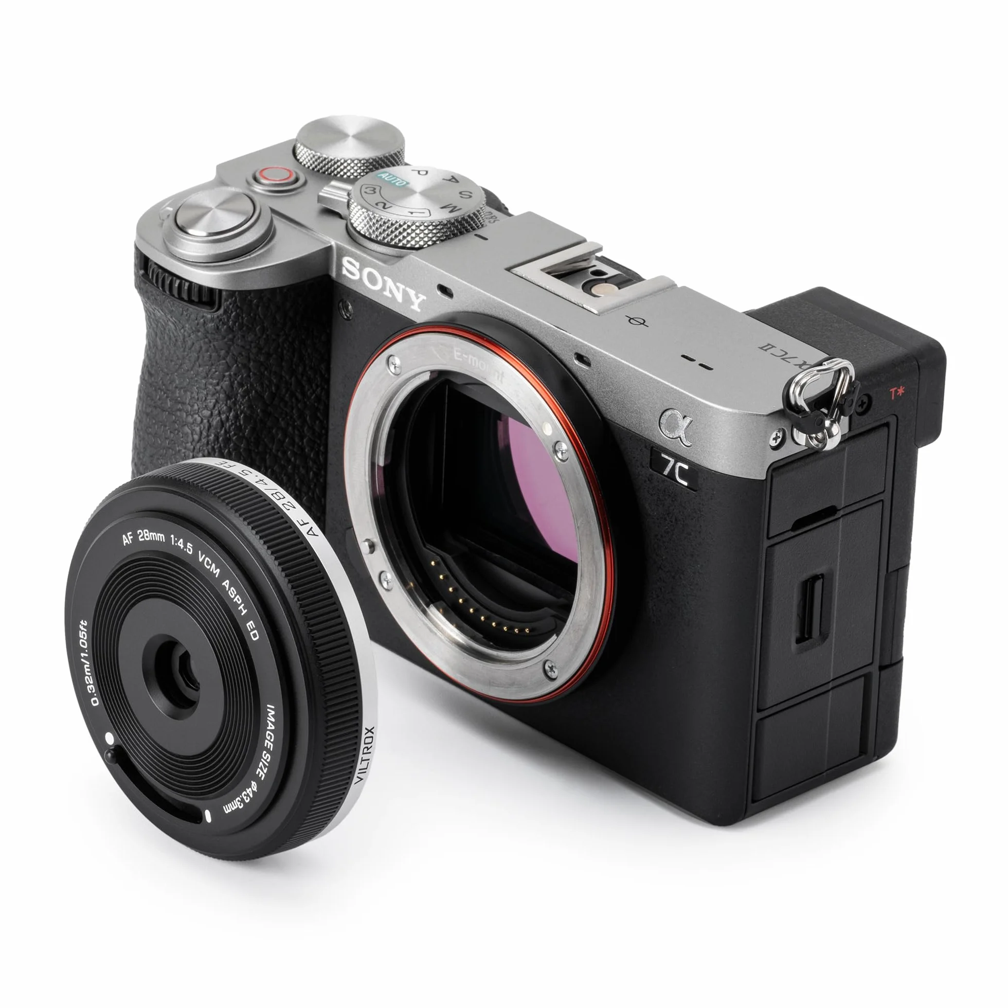 VILTROX 28mm f4.5 Obiektyw naleśnikowy dla Sony E, Auto Focus 28mm f/4.5 FE Chip-Size Ultra cienki obiektyw pełnej klatki do Sony E Mount