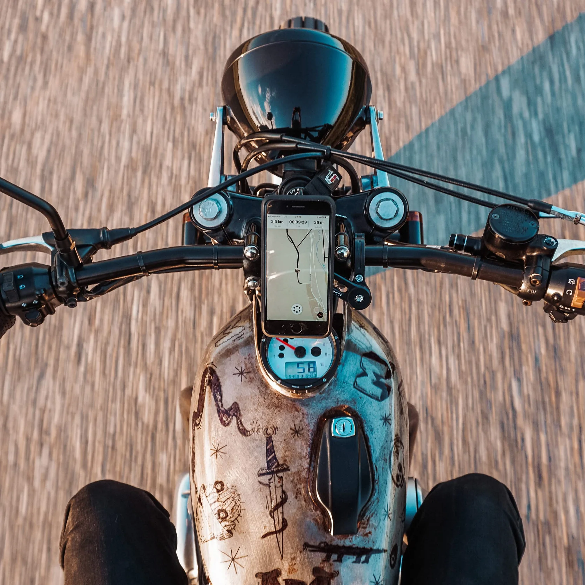 SP CONNECT Uchwyt na telefon komórkowy z modułem antywibracyjnym, wodoszczelny uchwyt na telefon komórkowy do motocykla, roweru, skutera, skutera, akcesoria do wszystkich smartfonów, takich jak iPhone Samsung