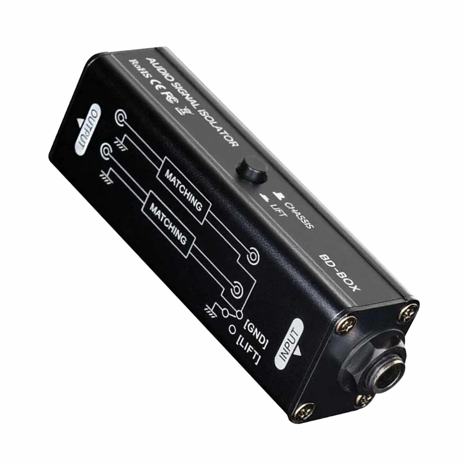 LICAEVEY Izolator Szumów Pętli Uziemienia 6,35 Mm, Profesjonalny Filtr Szumów do Samochodowego Sprzętu Audio i Domowego Zestawu Stereo, Eliminujący Brzęczenie z Systemu Dźwiękowego