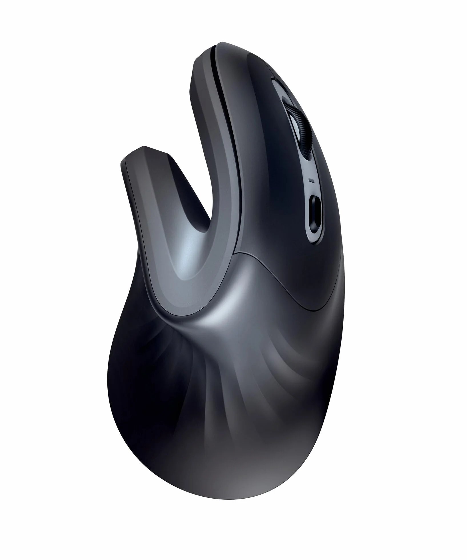 Trust Verro Ergonomiczna mysz radiowa, kąt pionowy 60°, zapobiega ramieniu myszy/łokciu tenisisty (RSI), 800-1600 DPI, 6 przycisków, bezprzewodowa mysz pionowa do komputera i laptopa – czarna