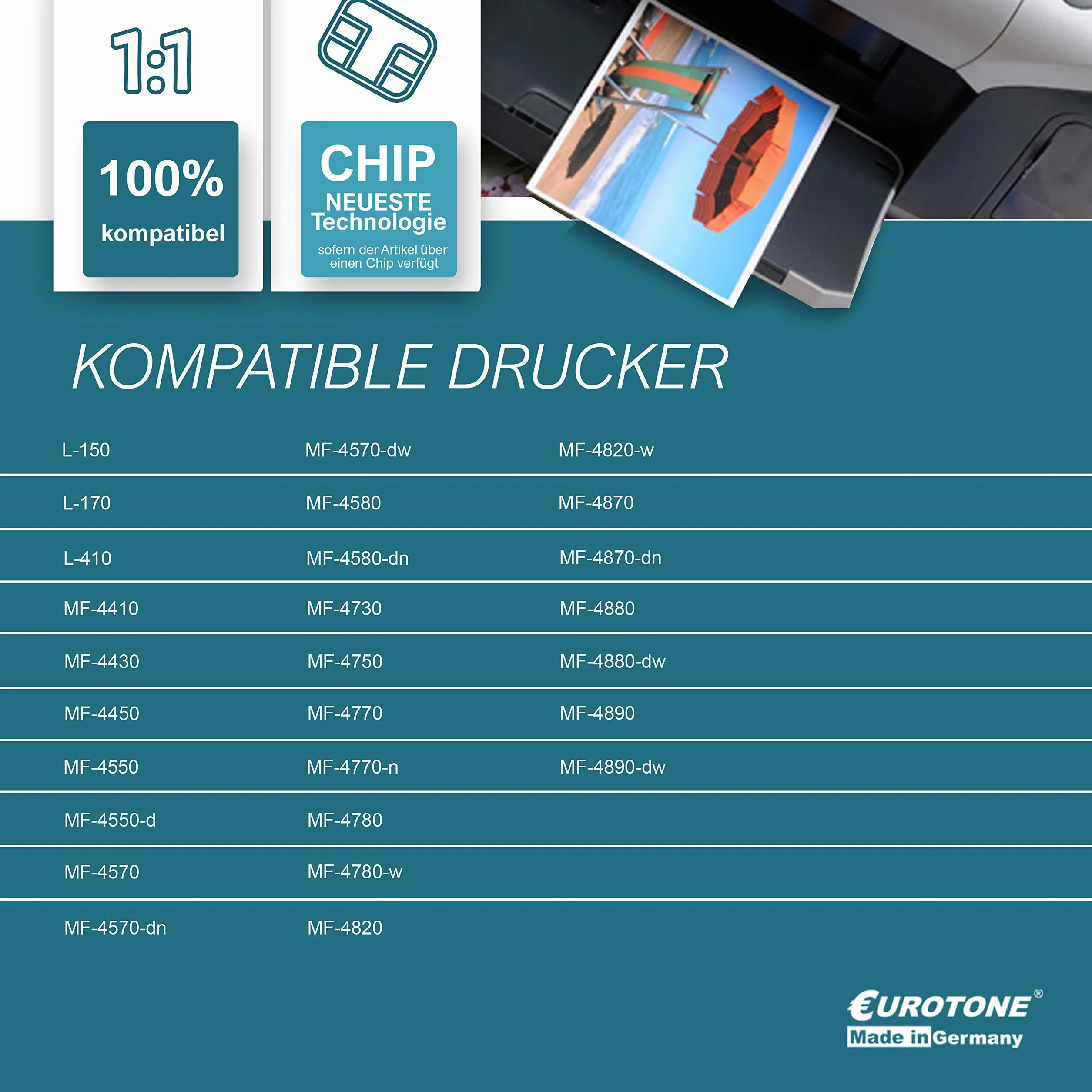 Eurotone Toner 3X toner kompatybilny jako zamiennik do Canon I-Sensys Fax L150 L170 L410 zastępuje 3500B002 728