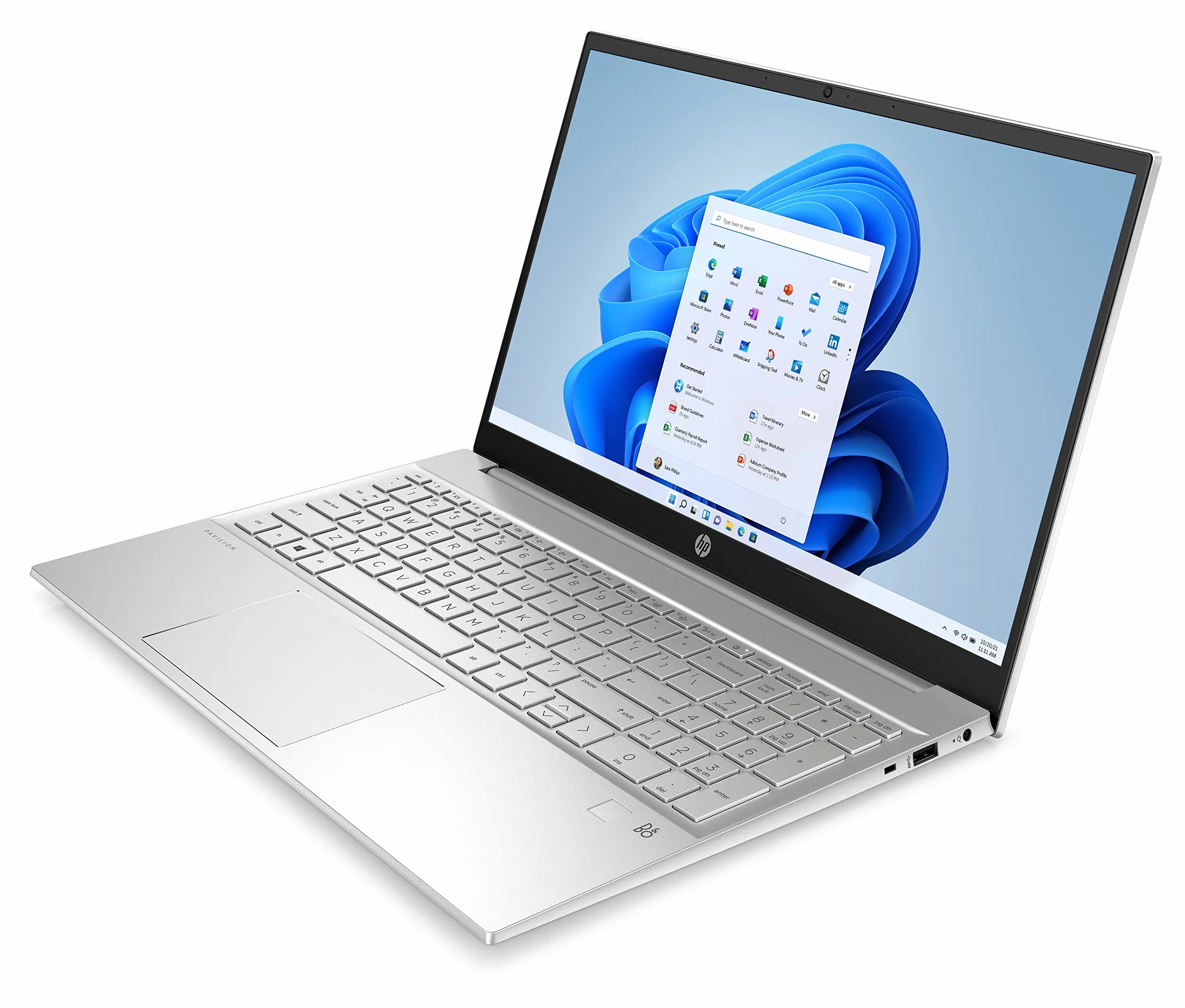HP Pavilon 15-eg3013ns - Laptop 15.6" Full HD (Intel Core i7-1355U, 16GB RAM, 512GB SSD, Intel Iris Xe Graphics, Windows 11 Home) Silver - Klawiatura QWERTY Polski