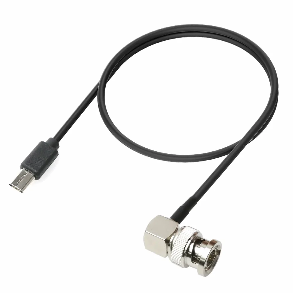 Alvin's Cables Kabel czasowy do Sony FX3 | FX30 | A7S3 |Kamera A1, kabel BNC do Micro USB do Zaxcom, ZOOM-F8n 35 cm | 35.1 cm