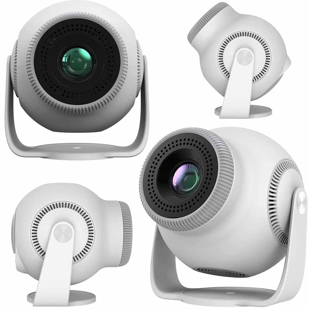 CIRON TP360 Projektor multimedialny Android 14 WiFi 6 Bluetooth 5.4 LED 200 ANSI 720P Mini Projektor Kino Domowe HDMI USB Wysoka Jakość Korekcja Obrazu Kino Domowe