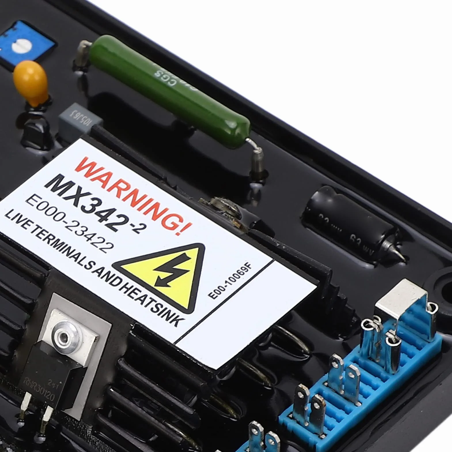 Omabeta Płytka Automatycznego Regulatora Napięcia do Agregatu Prądotwórczego z Silnikiem Wysokoprężnym, Niezawodny moduł Sterujący AVR do Systemów Zasilania 170–220 V, Trwały materiał ABS, Zawiera 1