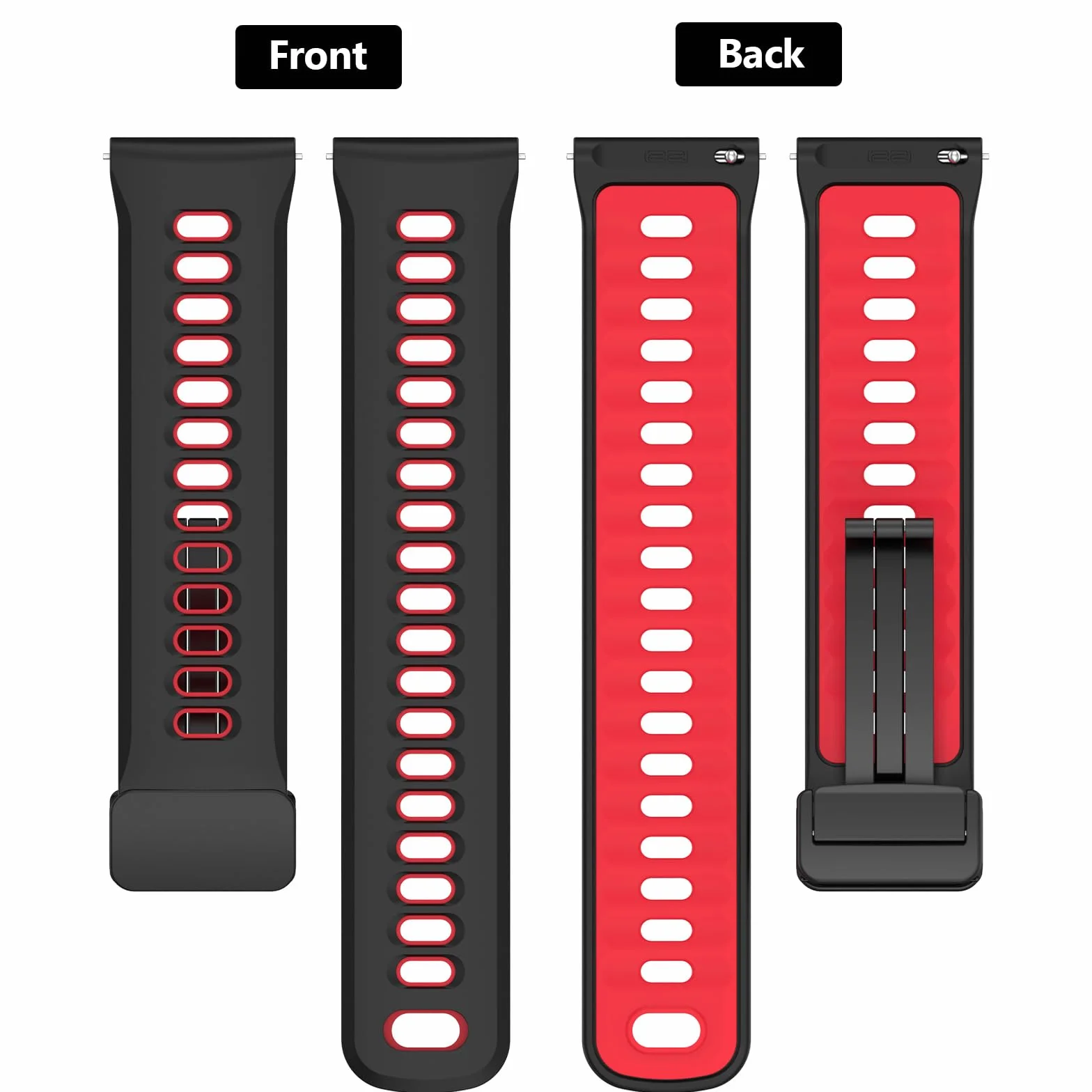 Pasek Silikonowy 22mm Kompatybilny z Coros Pace 4 Pace 3 Pace Pro Apex 4 42mm Apex 2 Pro