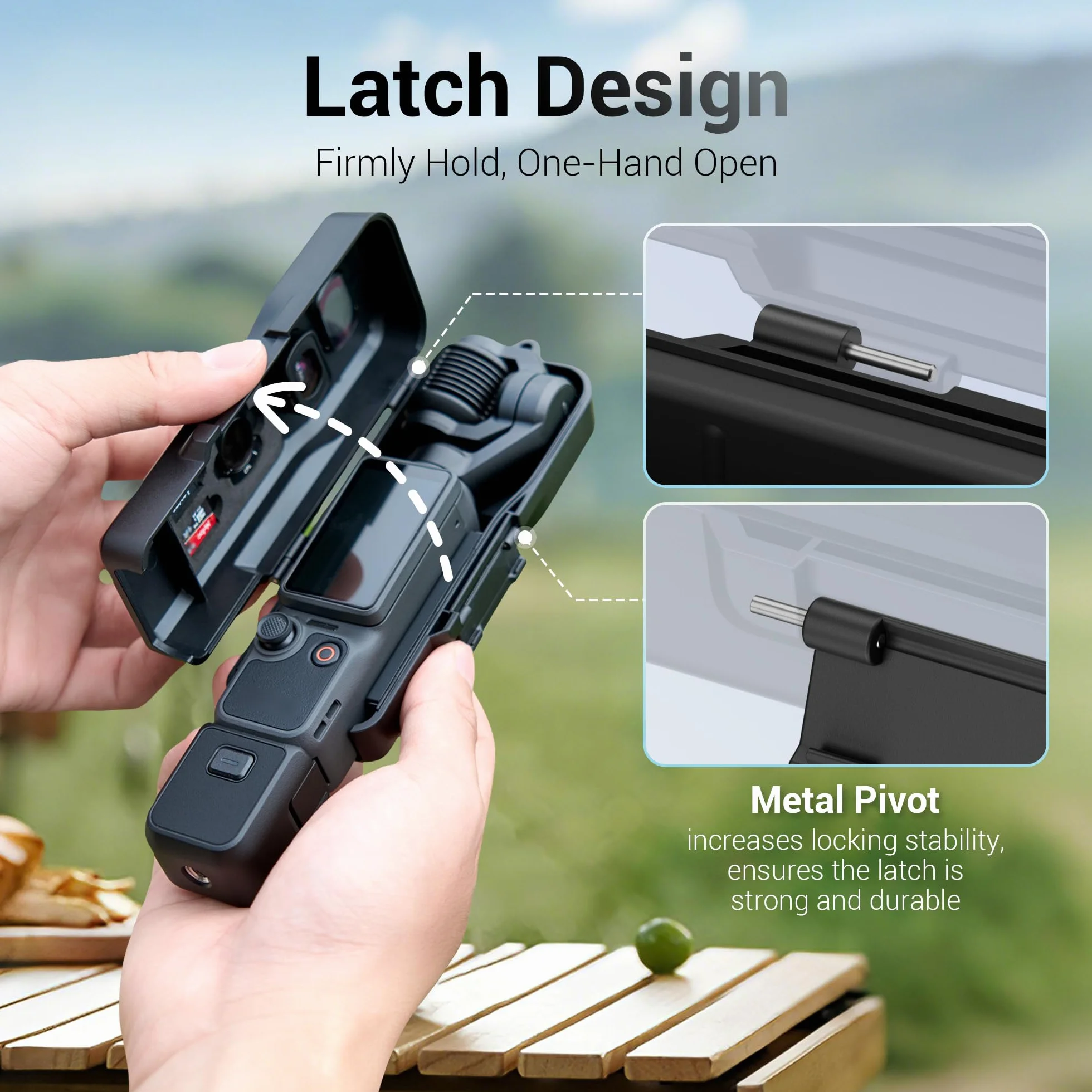 JJC Osmo Pocket 4 3 etui ochronne, twarde pudełko do przechowywania do DJI Osmo Pocket 4 3 i filtra (czarne)