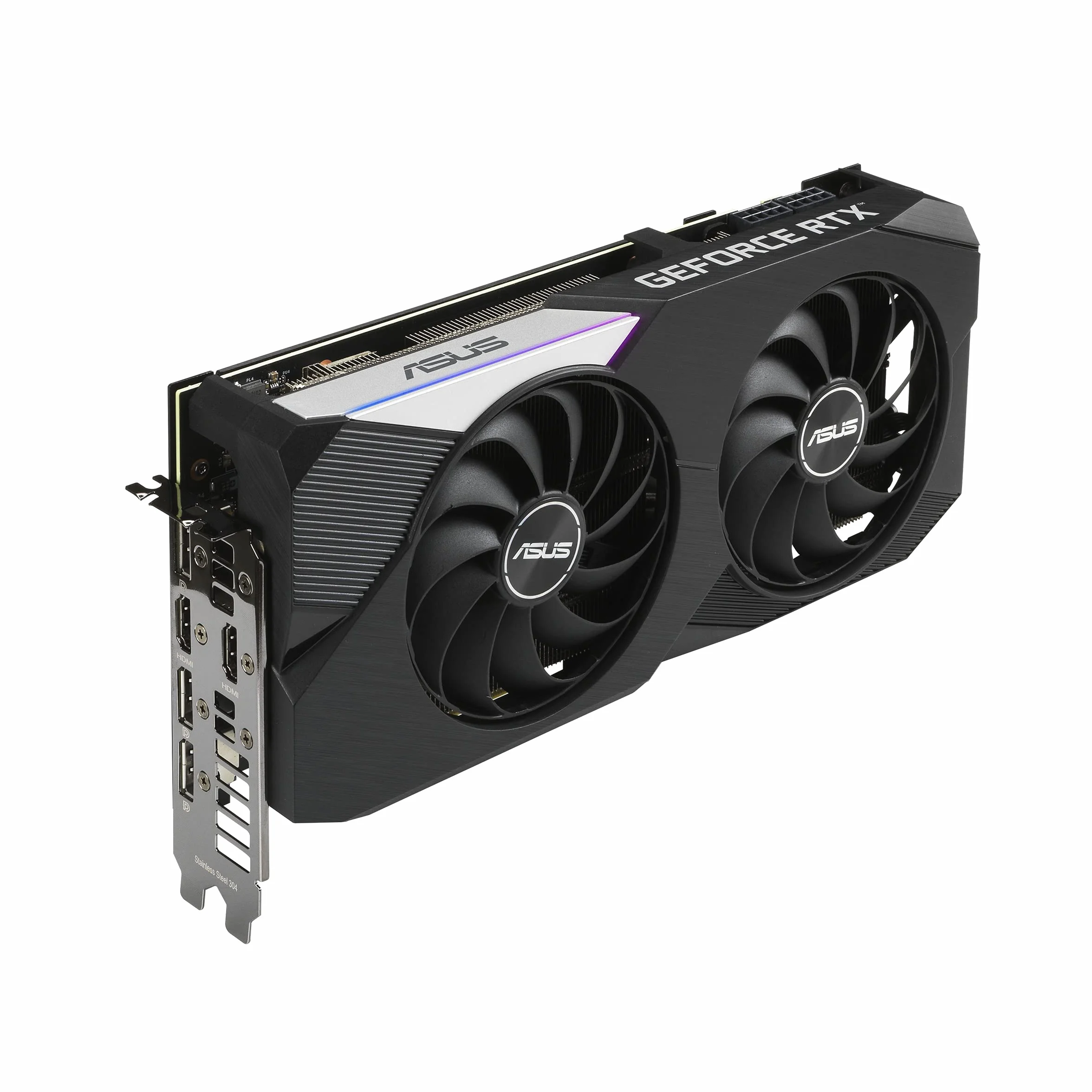 ASUS Dual Nvidia GeForce RTX 3070 V2 8 GB OC Edition Gaming karta graficzna (Lite Hash Rate (LHR), pamięć GDDR6, PCIe 4.0, 2x HDMI 2.1, 3x DisplayPort 1.4a, DUAL-RTX3070-O8G-V2)